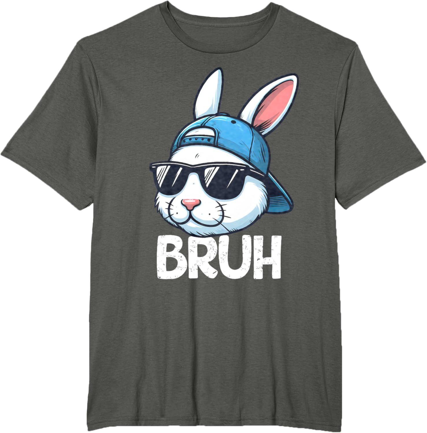 Bruh Easter Day Bunny Spring Easter Eggs Hunting Boys Kids T-Shirt