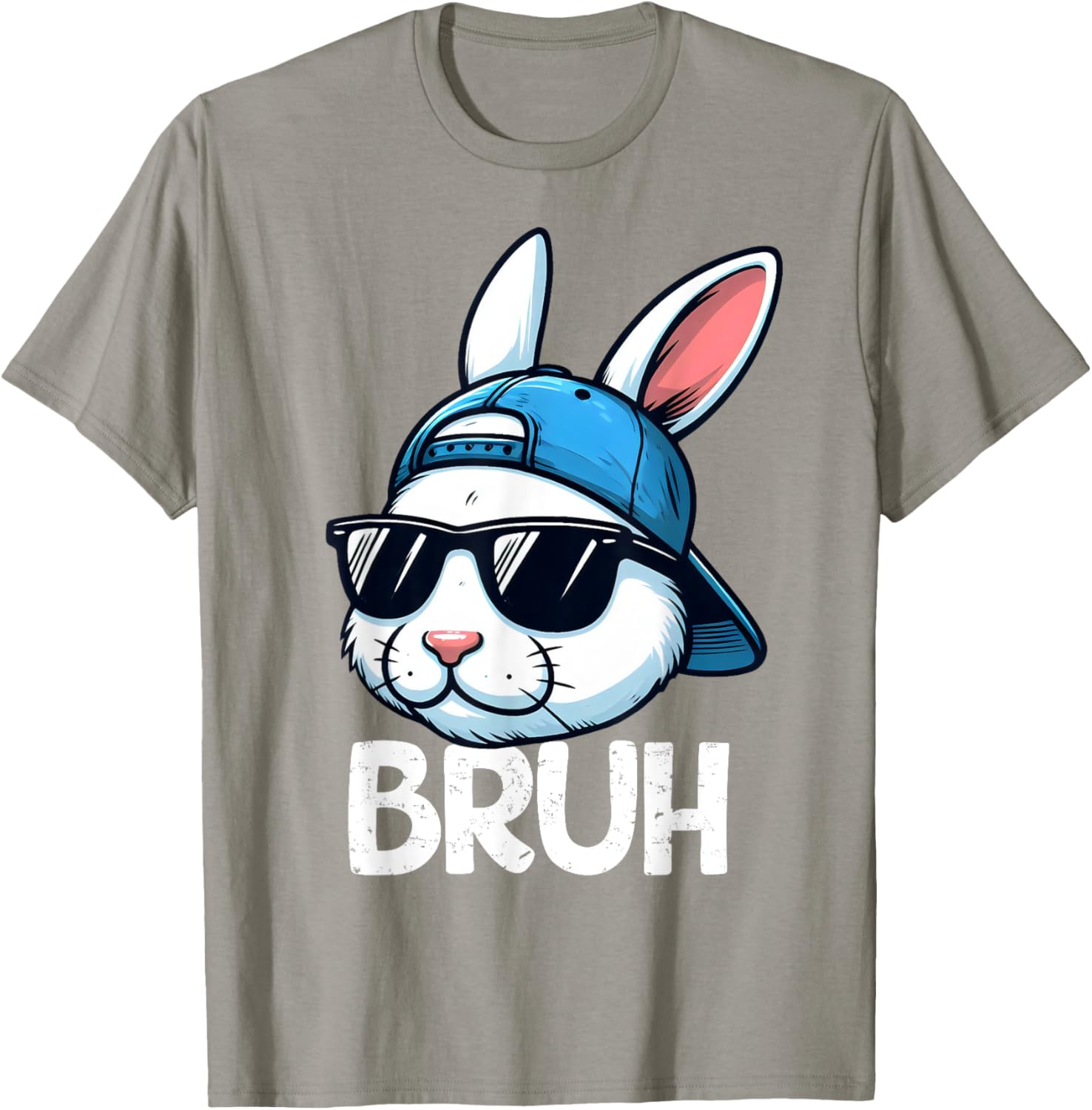 Bruh Easter Day Bunny Spring Easter Eggs Hunting Boys Kids T-Shirt