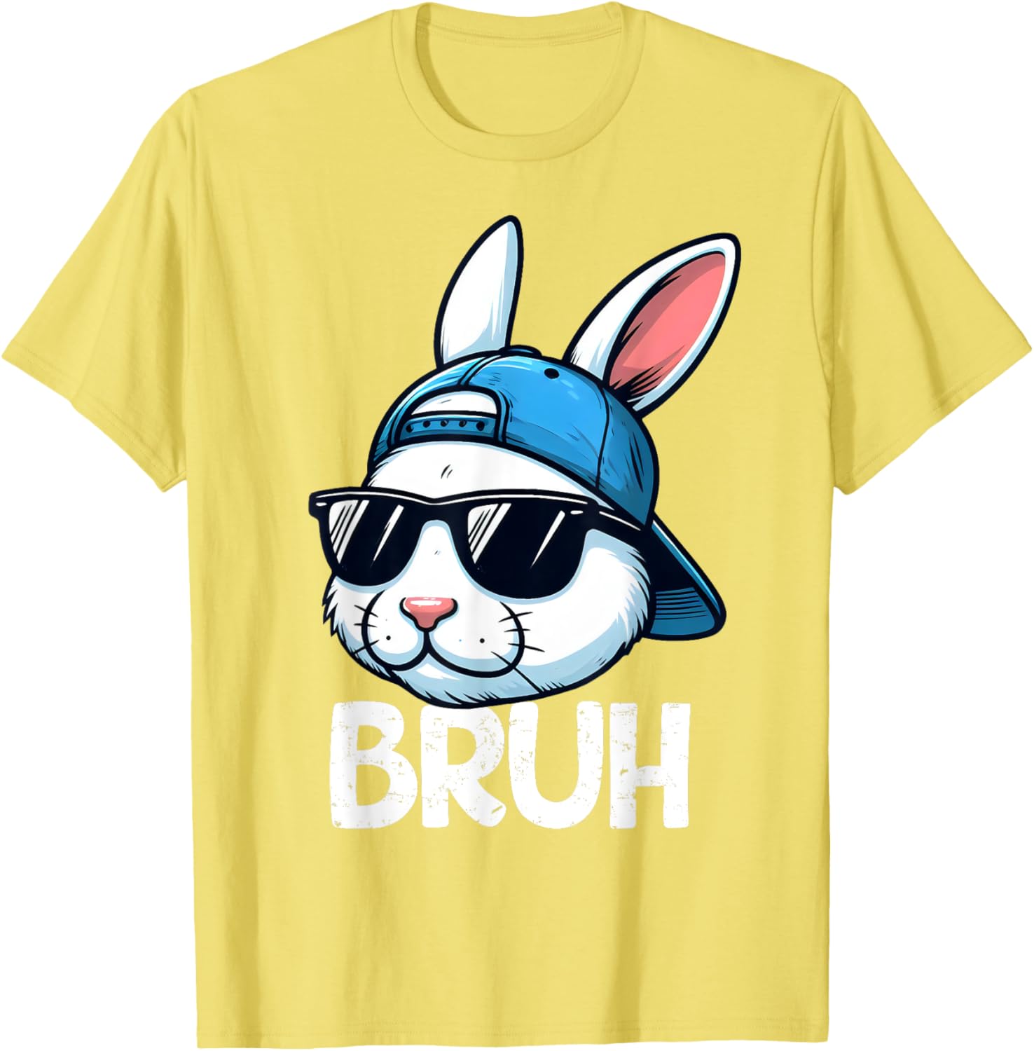 Bruh Easter Day Bunny Spring Easter Eggs Hunting Boys Kids T-Shirt