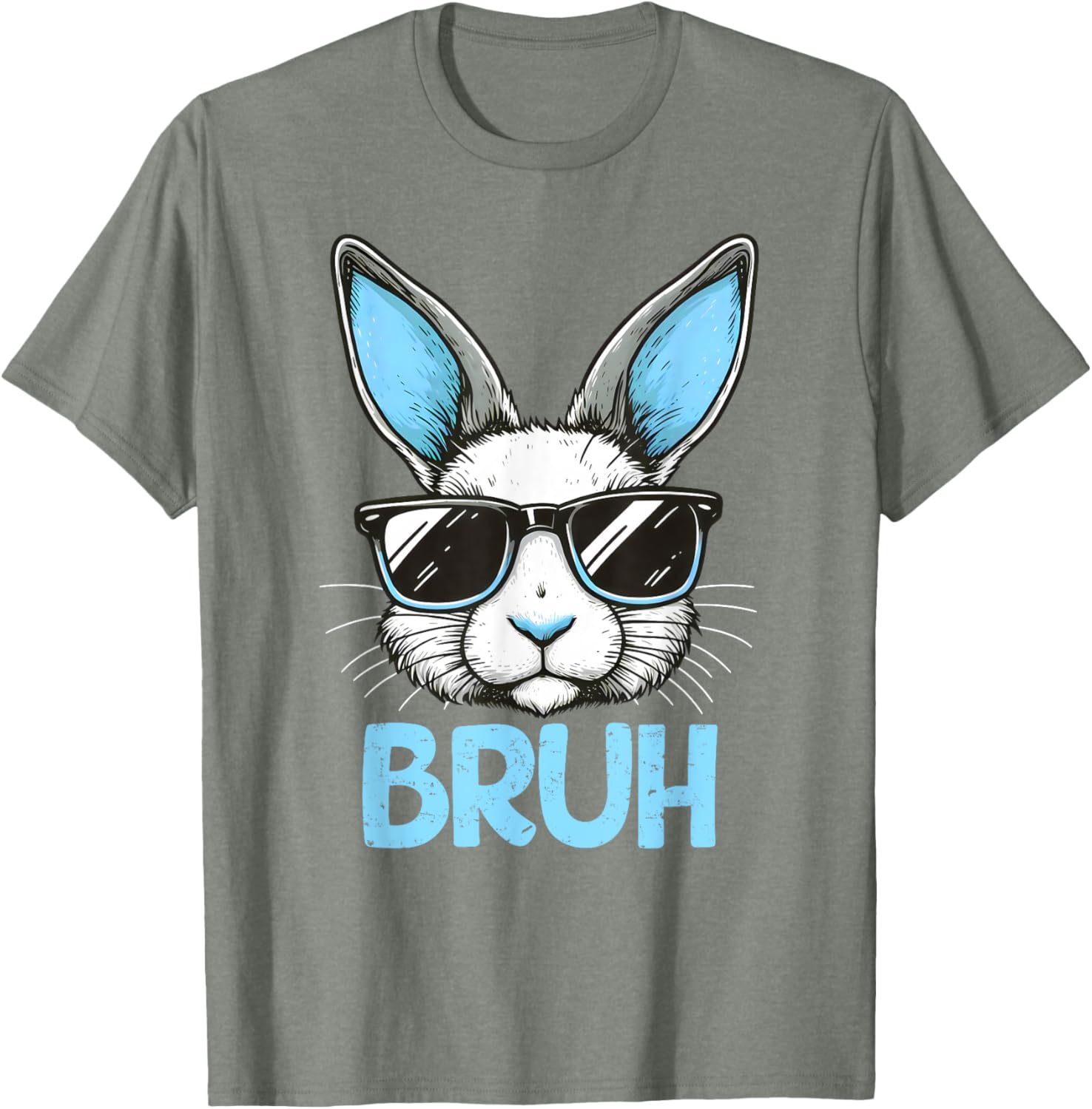 Bruh Easter Day Bunny Spring Easter Eggs Hunting Boys Kids T-Shirt