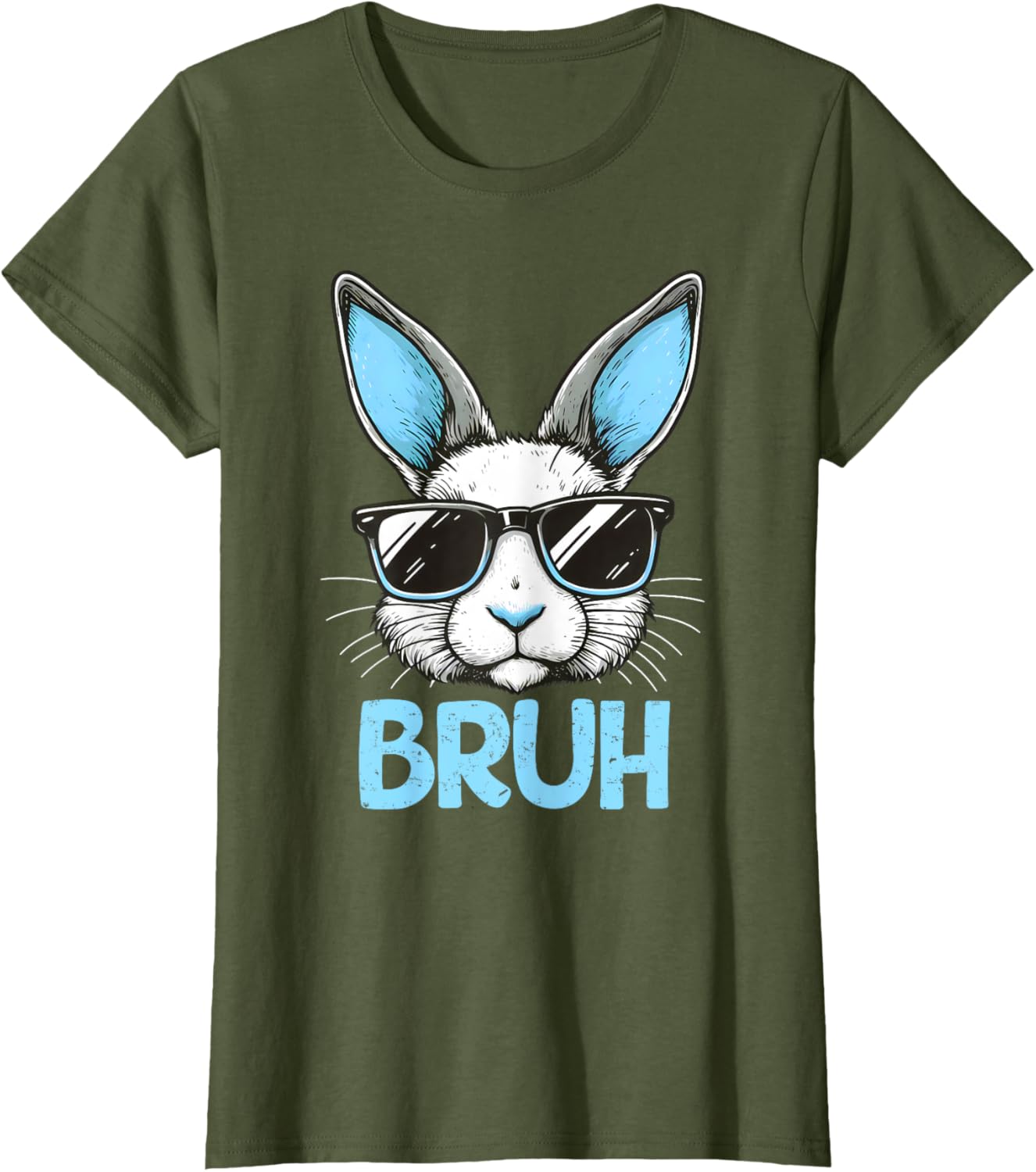 Bruh Easter Day Bunny Spring Easter Eggs Hunting Boys Kids T-Shirt