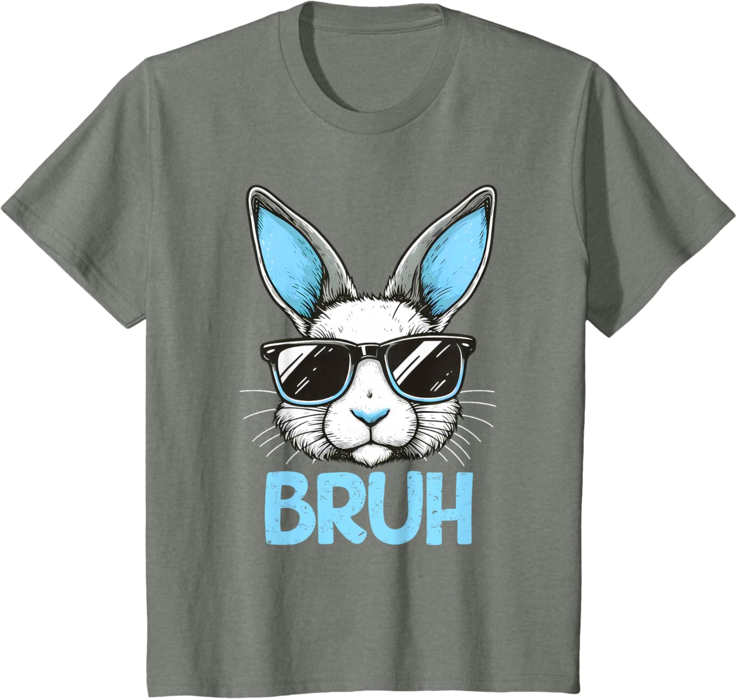 Bruh Easter Day Bunny Spring Easter Eggs Hunting Boys Kids T-Shirt