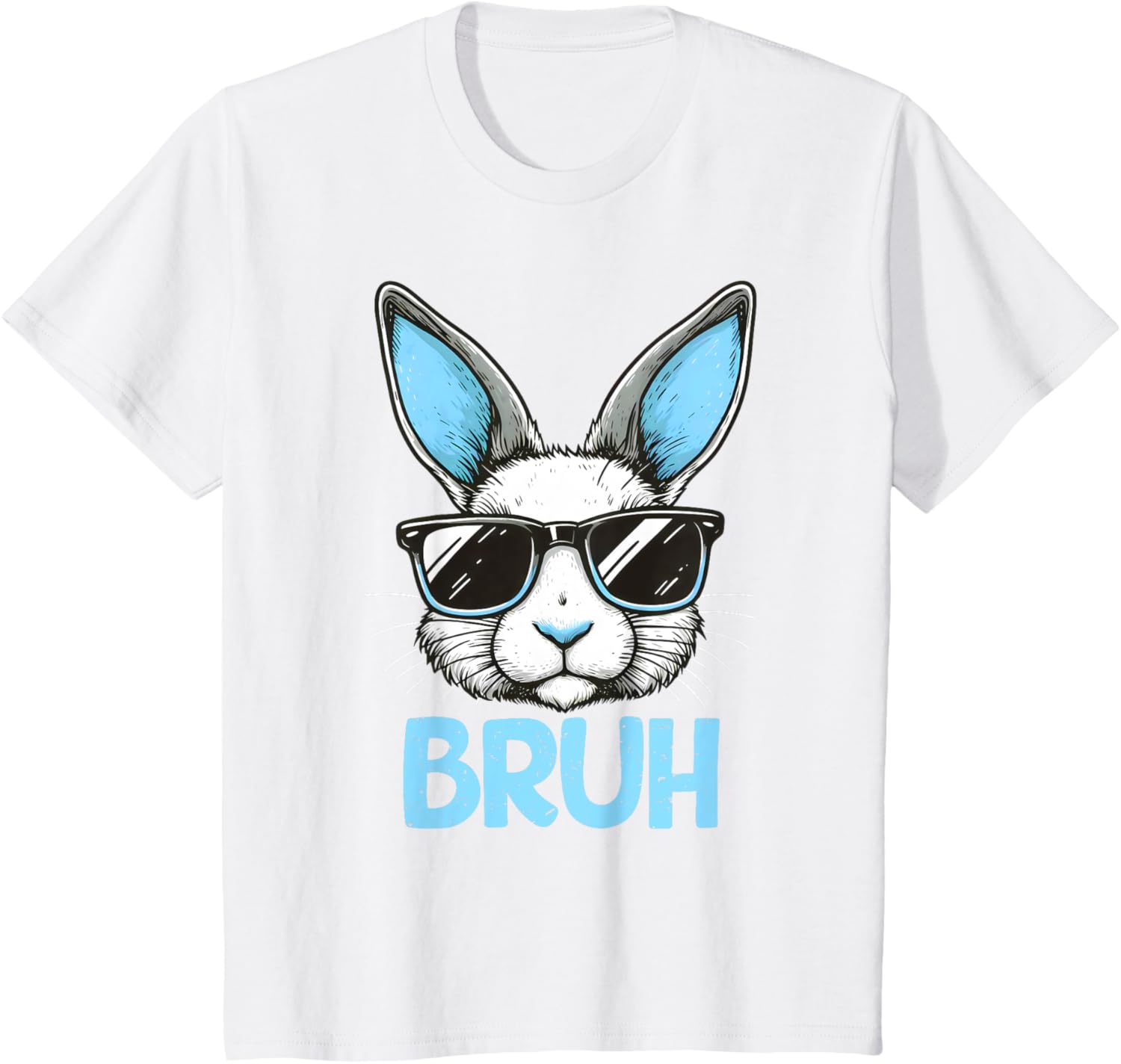 Bruh Easter Day Bunny Spring Easter Eggs Hunting Boys Kids T-Shirt