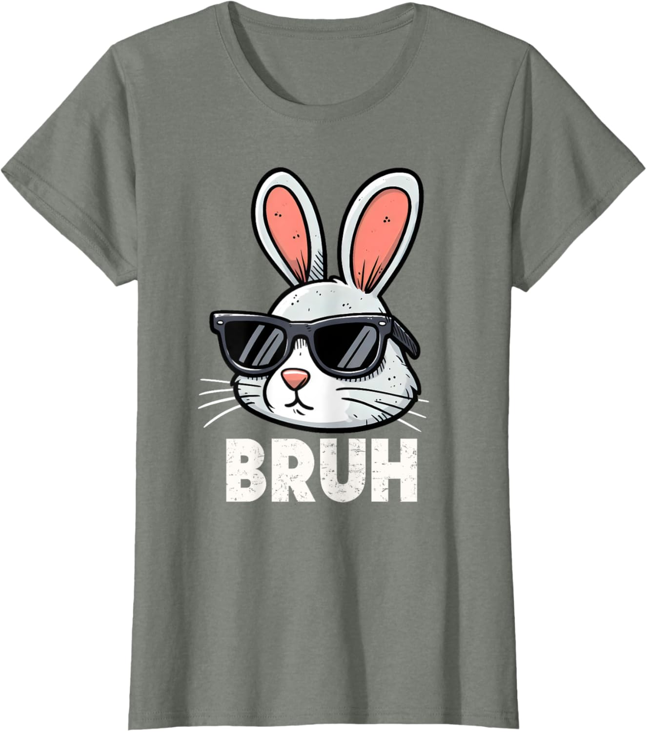 Bruh Easter Day Bunny Spring Easter Eggs Hunting Boys Kids T-Shirt