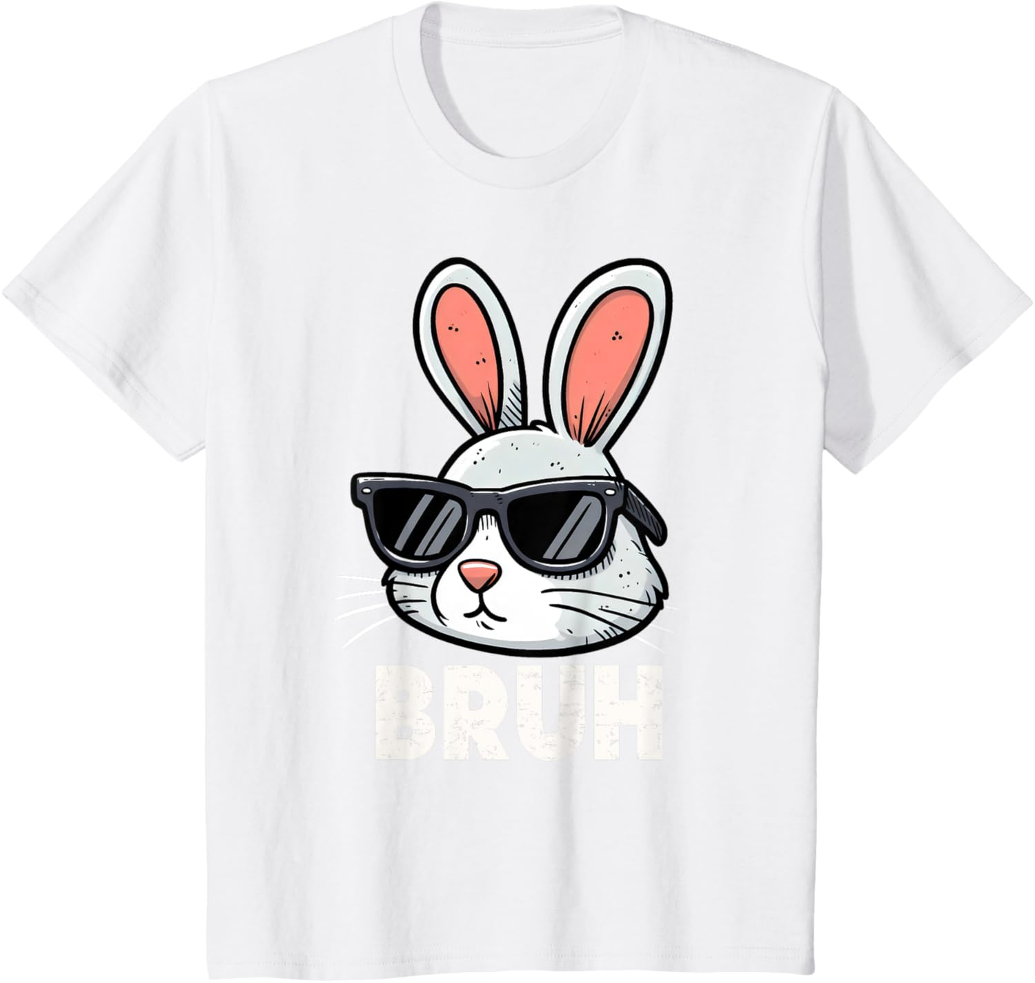 Bruh Easter Day Bunny Spring Easter Eggs Hunting Boys Kids T-Shirt