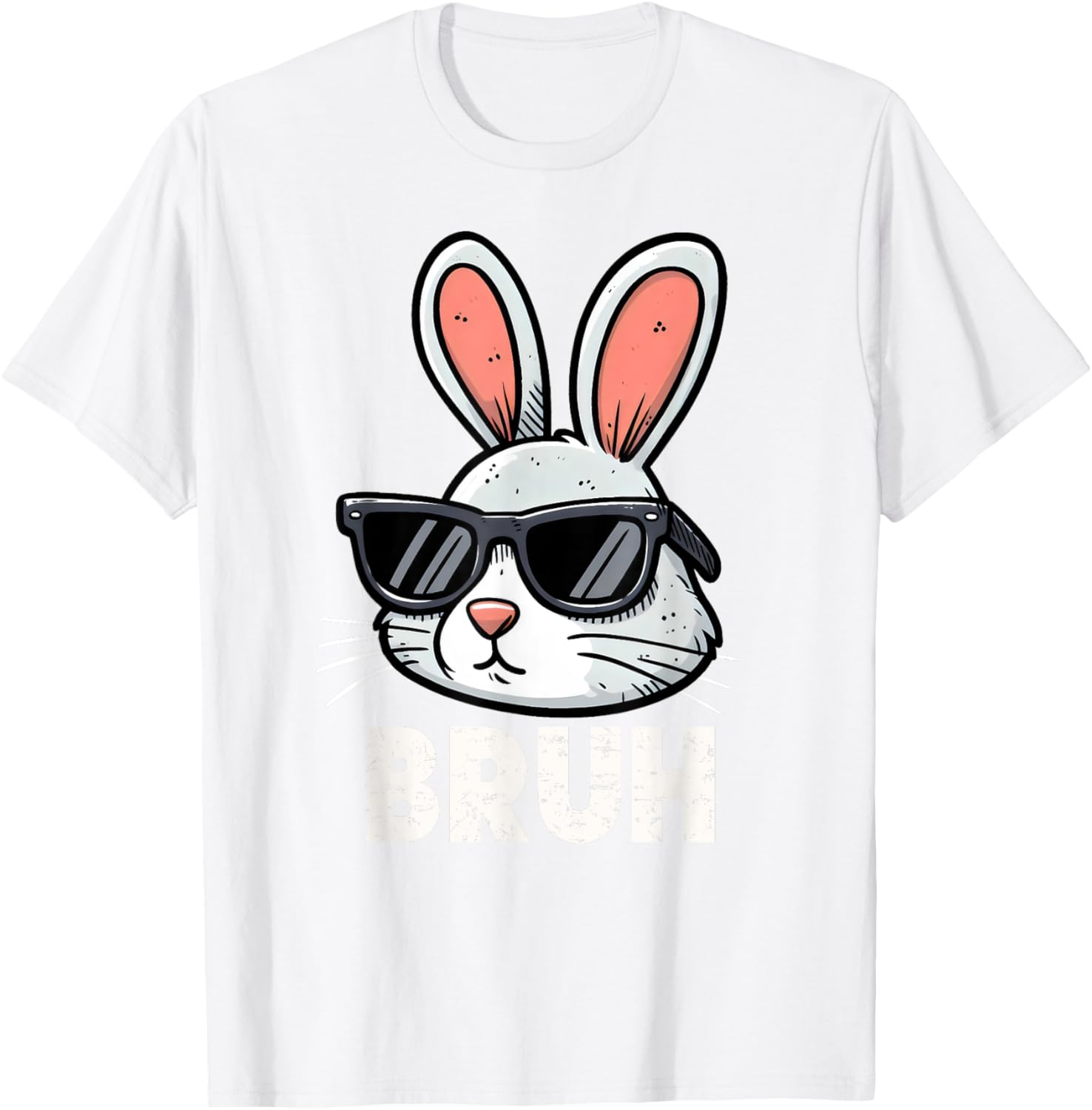 Bruh Easter Day Bunny Spring Easter Eggs Hunting Boys Kids T-Shirt