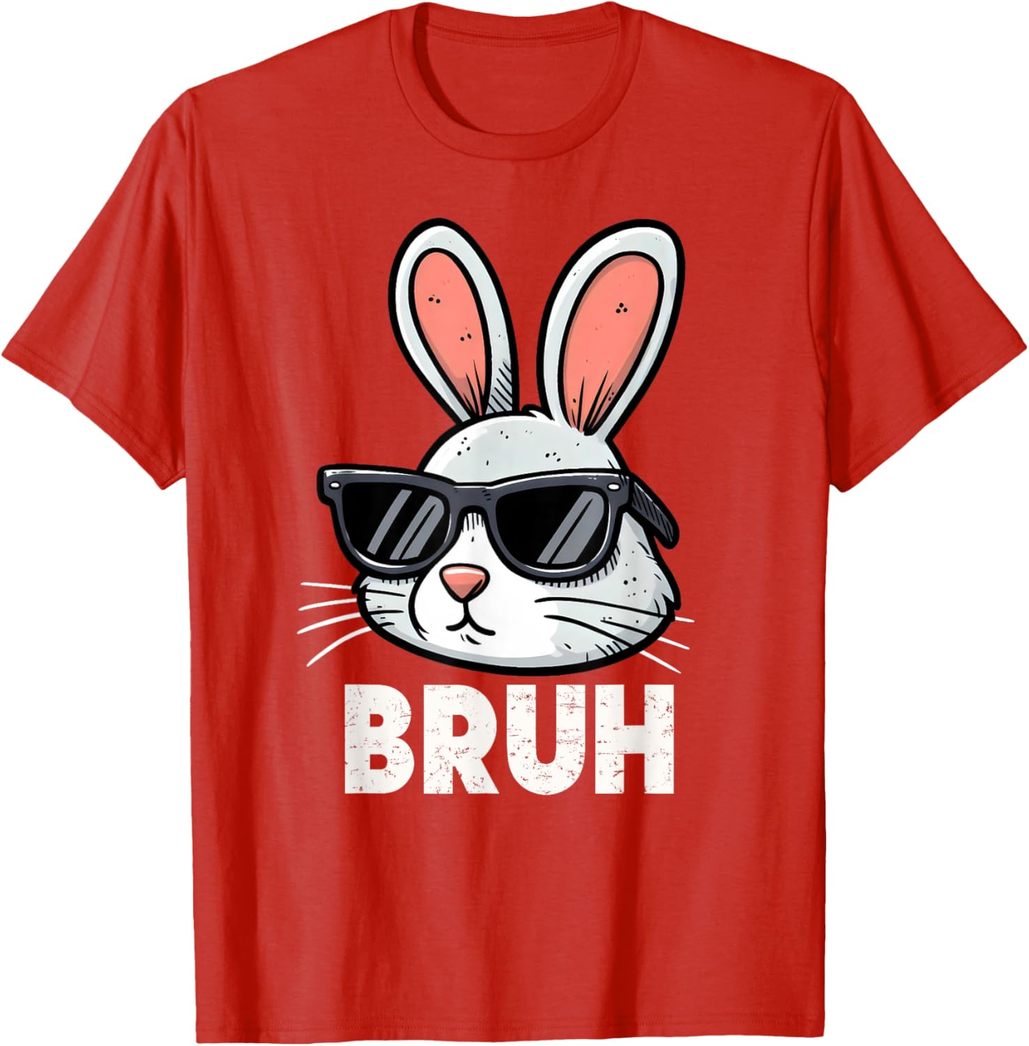 Bruh Easter Day Bunny Spring Easter Eggs Hunting Boys Kids T-Shirt