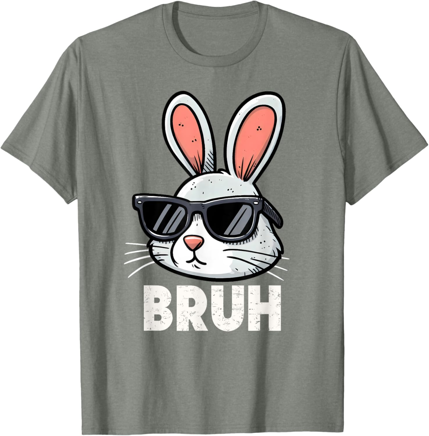 Bruh Easter Day Bunny Spring Easter Eggs Hunting Boys Kids T-Shirt