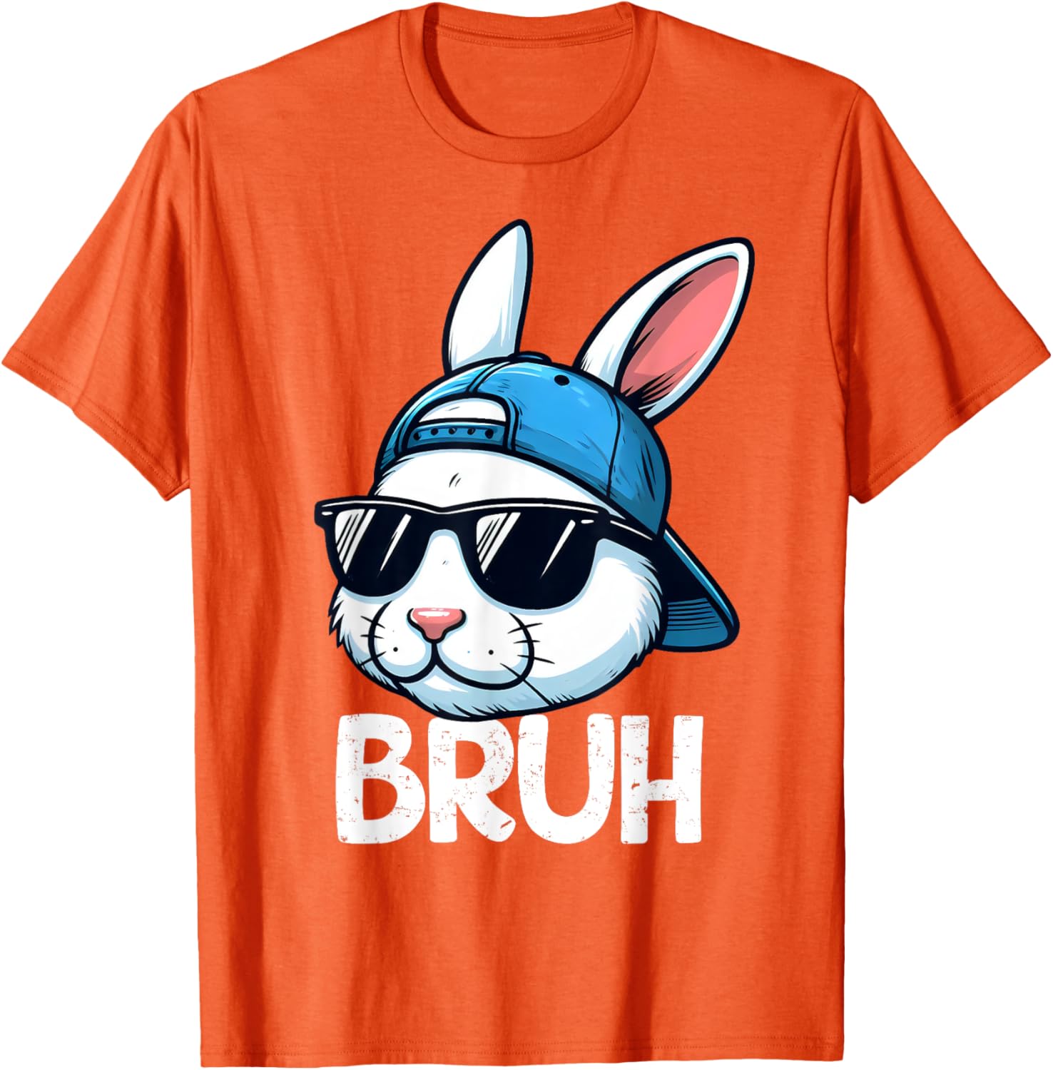 Bruh Easter Day Bunny Spring Easter Eggs Hunting Boys Kids T-Shirt