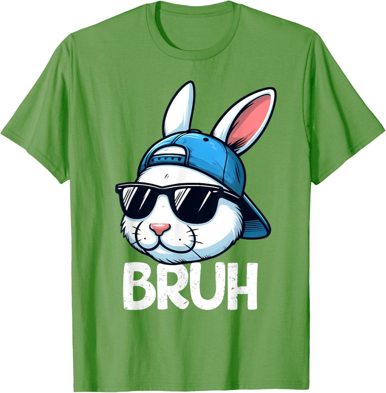 Bruh Easter Day Bunny Spring Easter Eggs Hunting Boys Kids T-Shirt