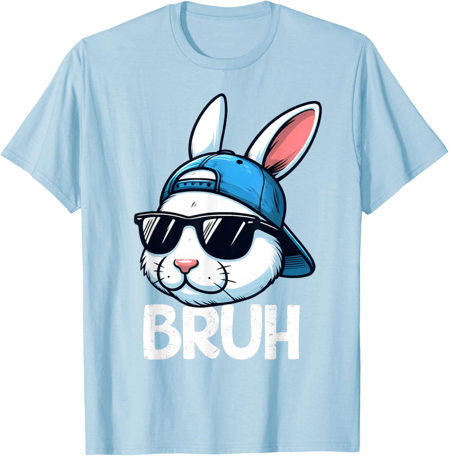 Bruh Easter Day Bunny Spring Easter Eggs Hunting Boys Kids T-Shirt