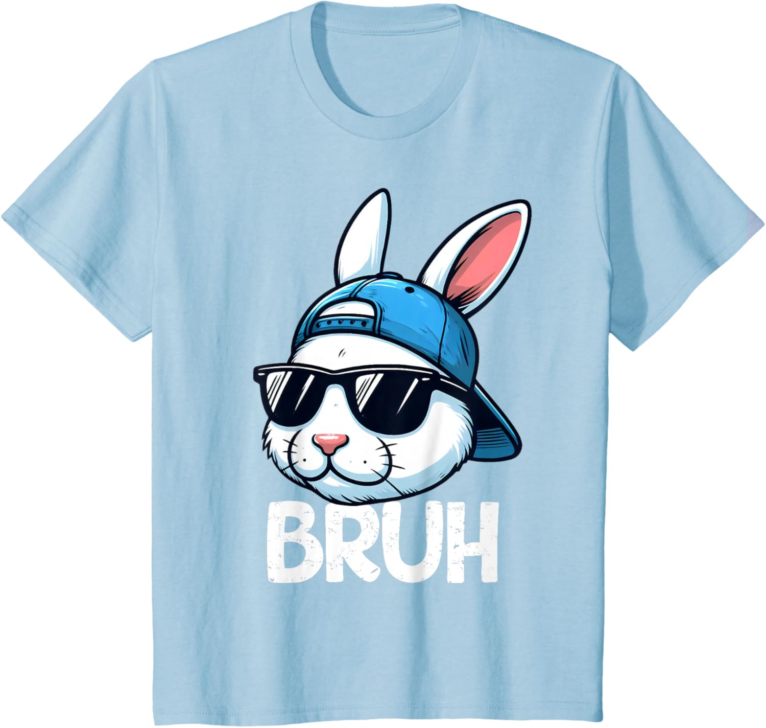 Bruh Easter Day Bunny Spring Easter Eggs Hunting Boys Kids T-Shirt