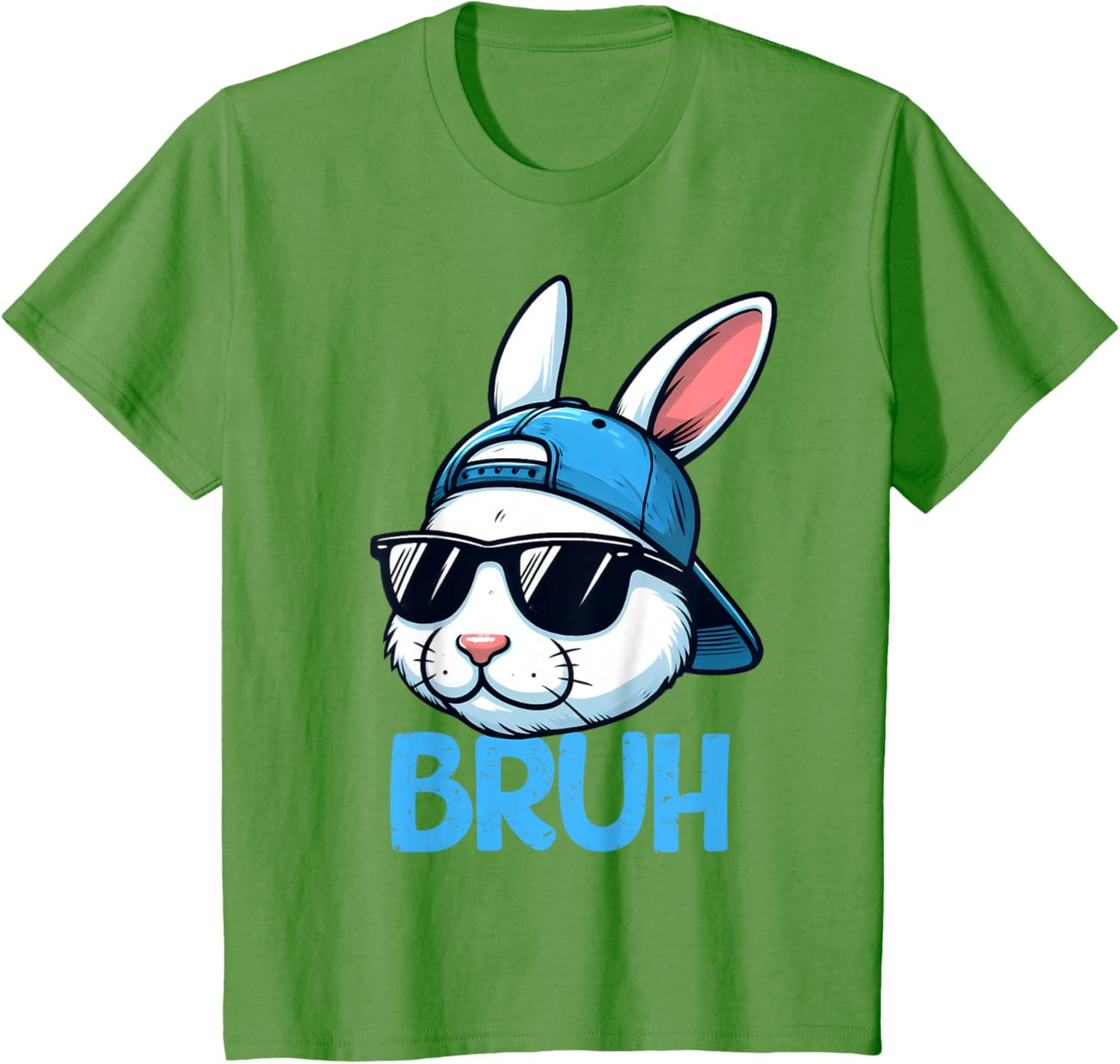 Bruh Easter Day Bunny Spring Easter Eggs Hunting Boys Kids T-Shirt