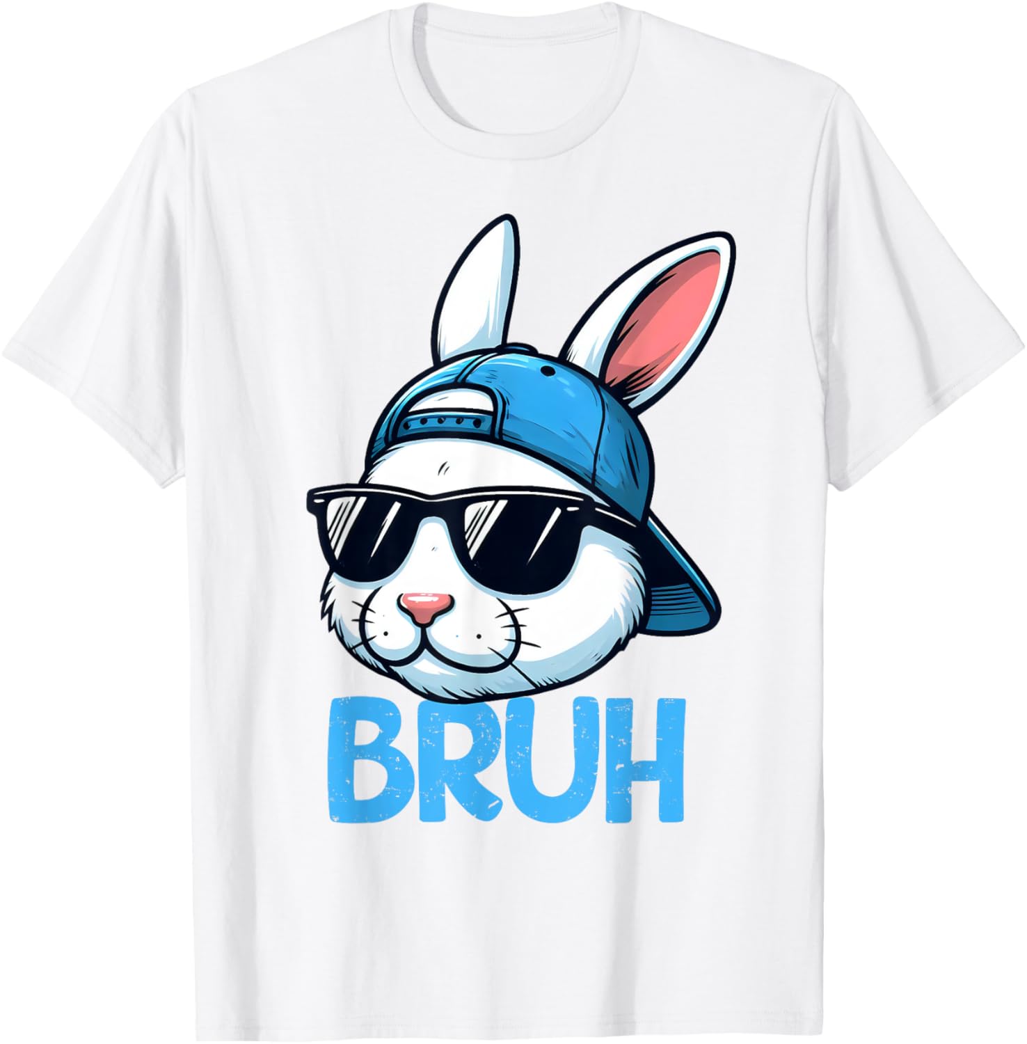 Bruh Easter Day Bunny Spring Easter Eggs Hunting Boys Kids T-Shirt