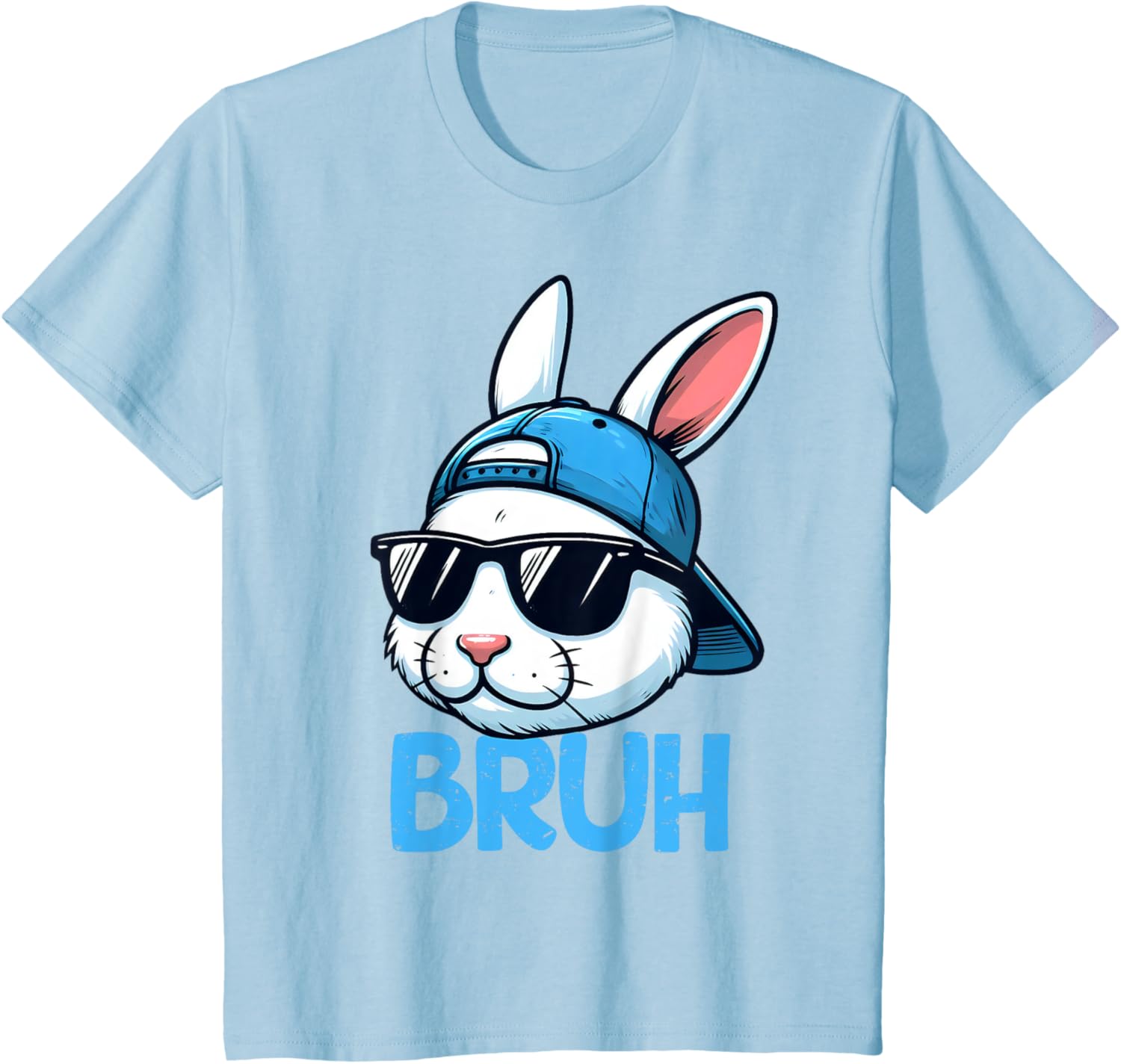 Bruh Easter Day Bunny Spring Easter Eggs Hunting Boys Kids T-Shirt