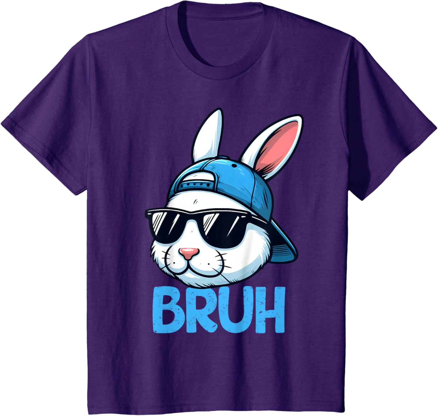 Bruh Easter Day Bunny Spring Easter Eggs Hunting Boys Kids T-Shirt