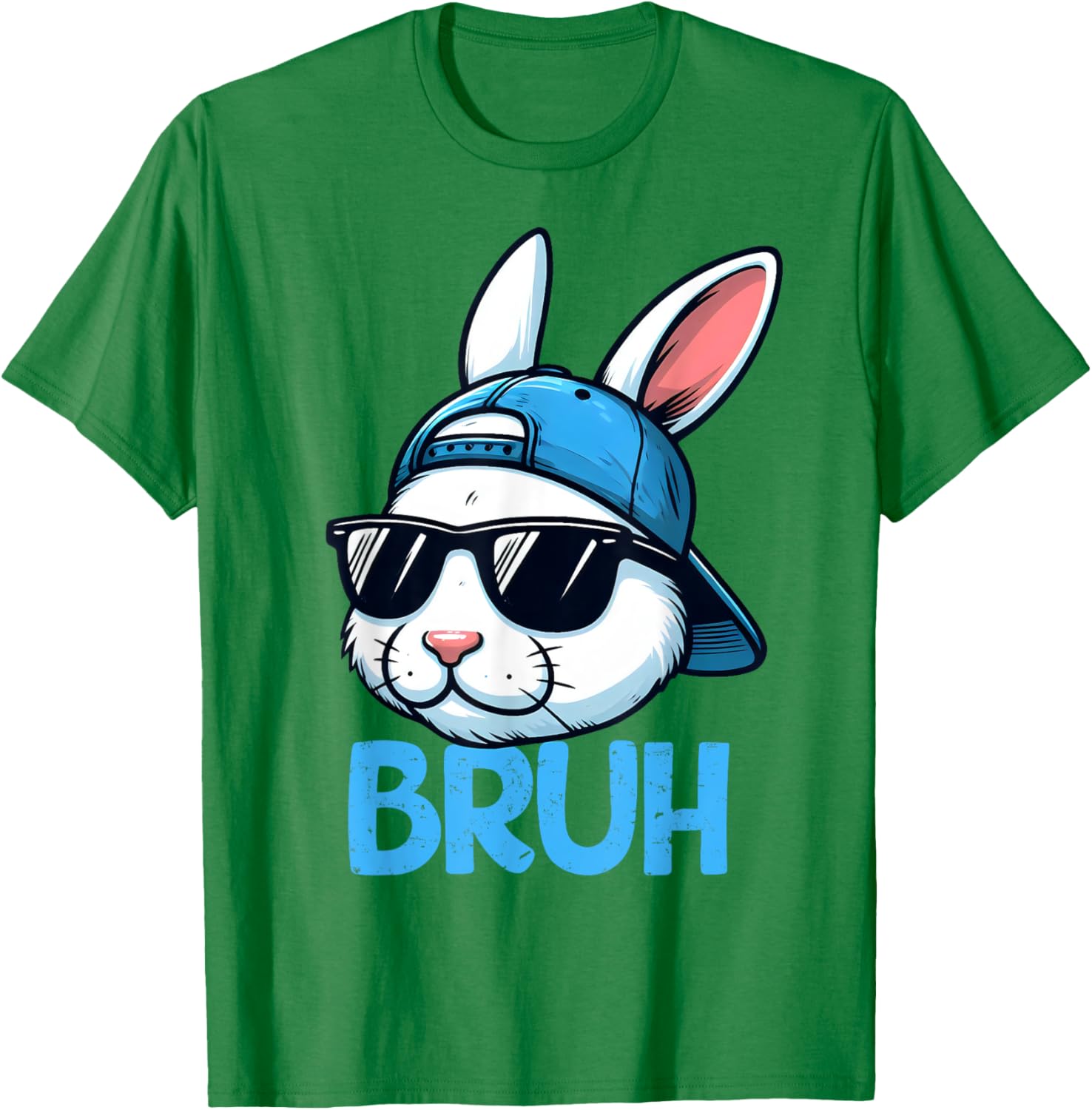 Bruh Easter Day Bunny Spring Easter Eggs Hunting Boys Kids T-Shirt