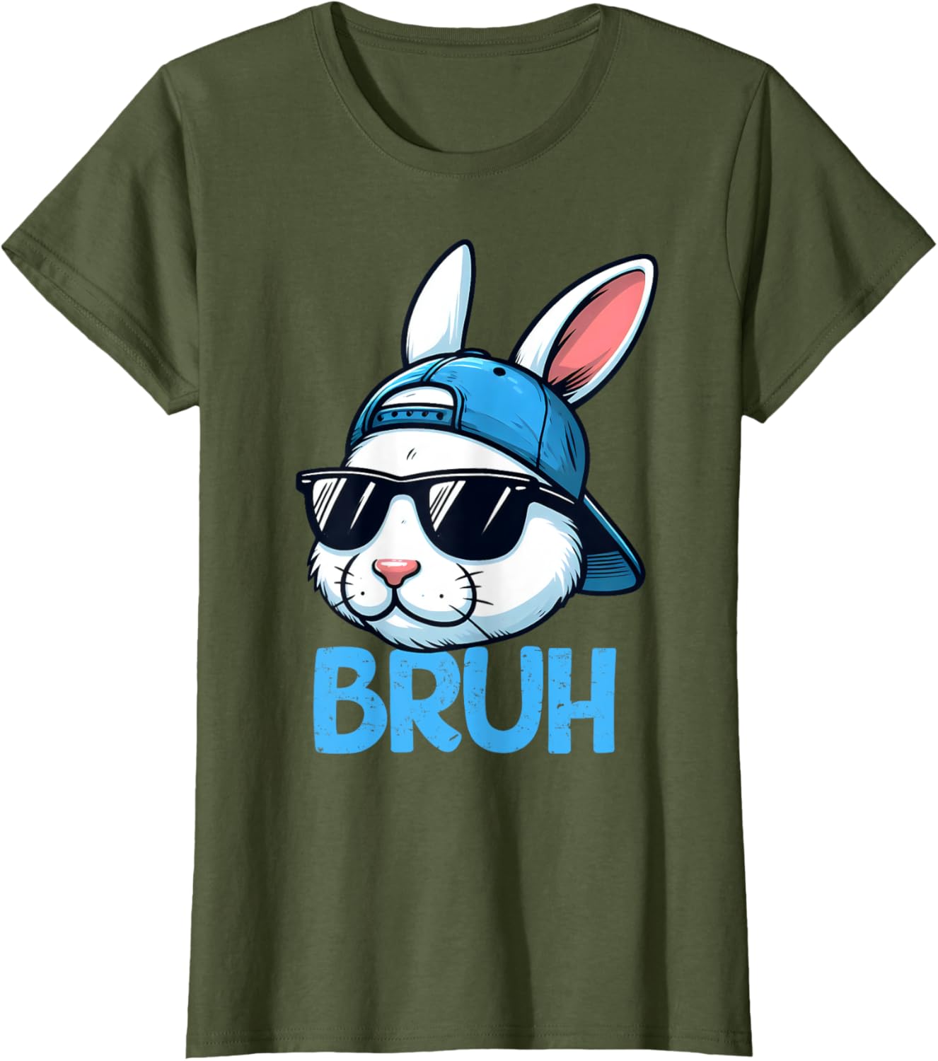 Bruh Easter Day Bunny Spring Easter Eggs Hunting Boys Kids T-Shirt