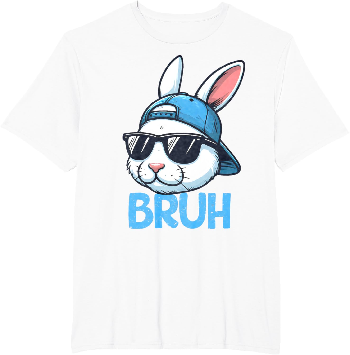 Bruh Easter Day Bunny Spring Easter Eggs Hunting Boys Kids T-Shirt