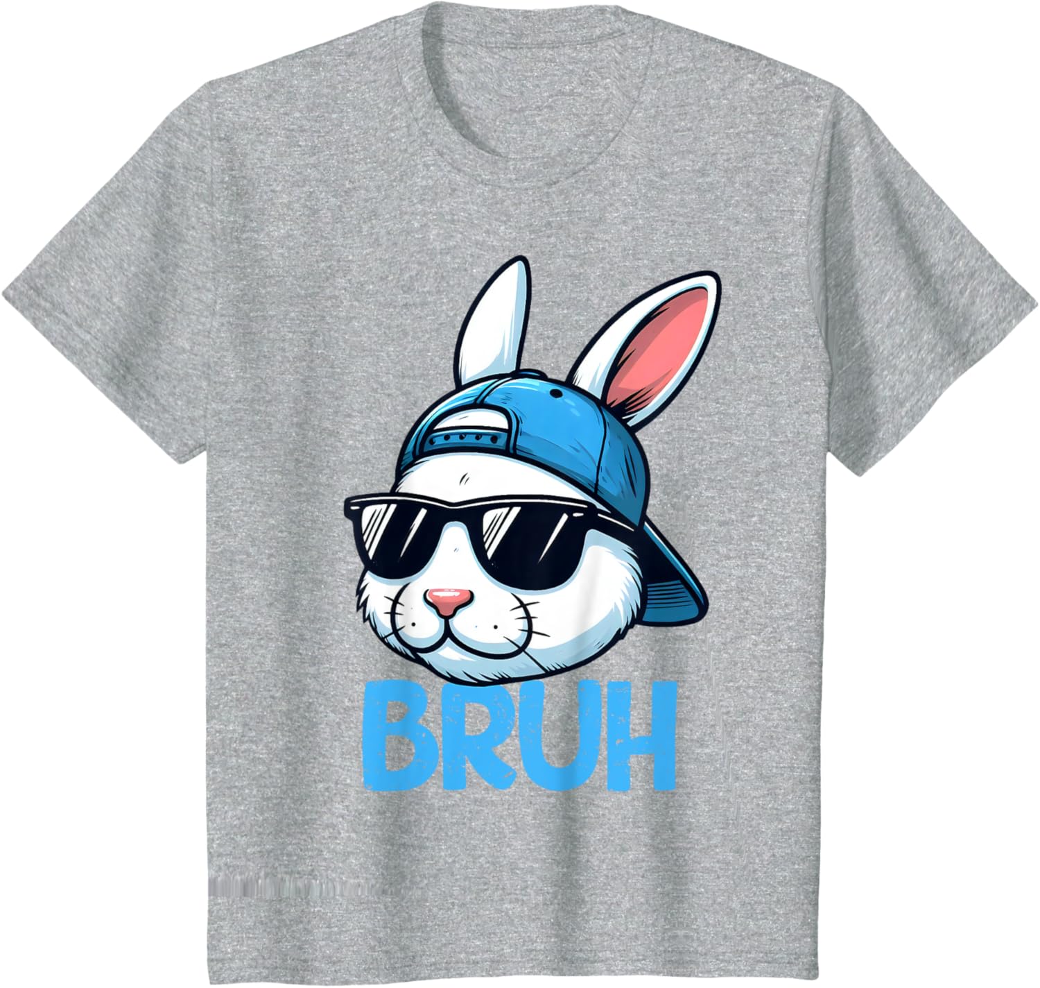 Bruh Easter Day Bunny Spring Easter Eggs Hunting Boys Kids T-Shirt