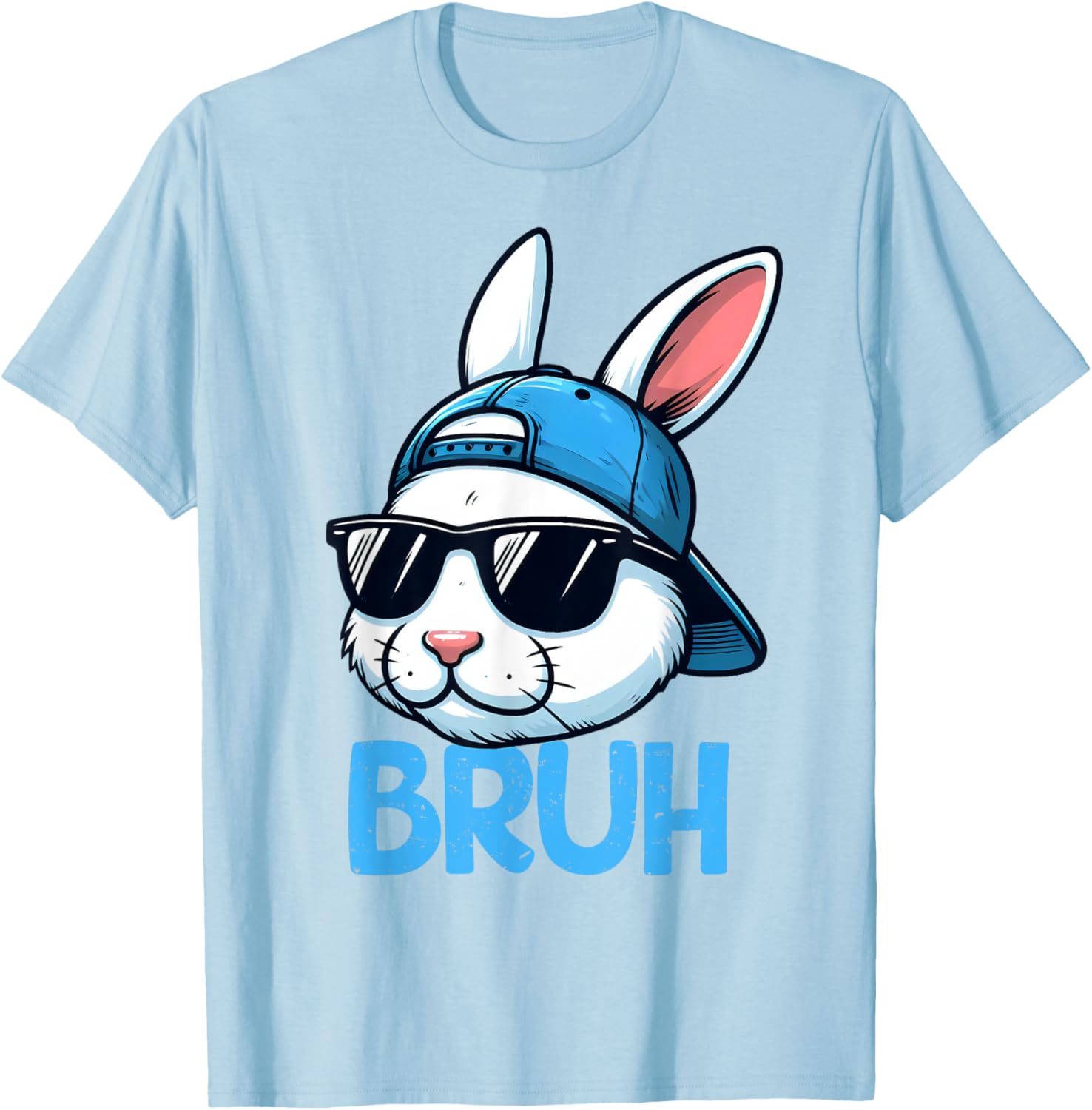 Bruh Easter Day Bunny Spring Easter Eggs Hunting Boys Kids T-Shirt