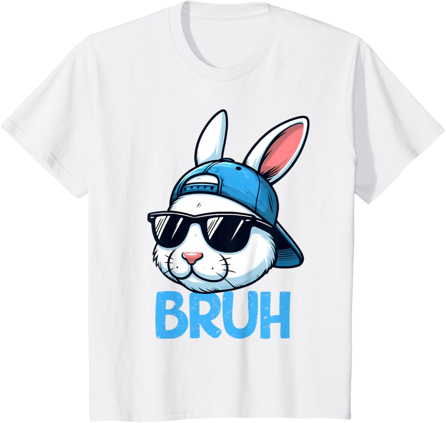 Bruh Easter Day Bunny Spring Easter Eggs Hunting Boys Kids T-Shirt