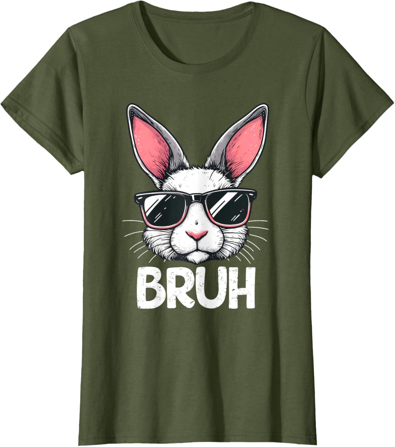 Bruh Easter Day Bunny Spring Easter Eggs Hunting Boys Kids T-Shirt