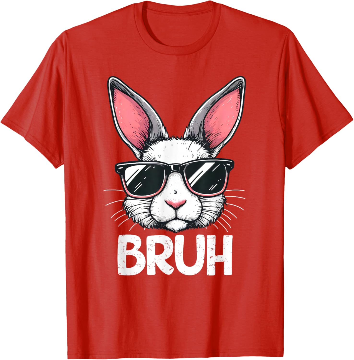 Bruh Easter Day Bunny Spring Easter Eggs Hunting Boys Kids T-Shirt