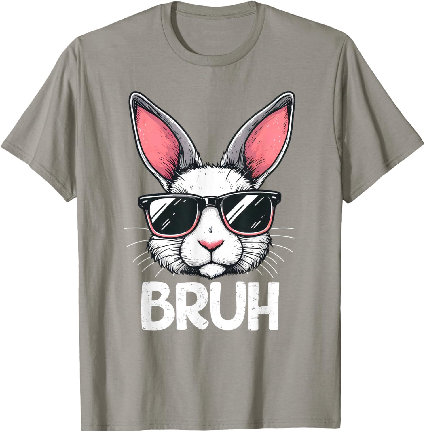 Bruh Easter Day Bunny Spring Easter Eggs Hunting Boys Kids T-Shirt