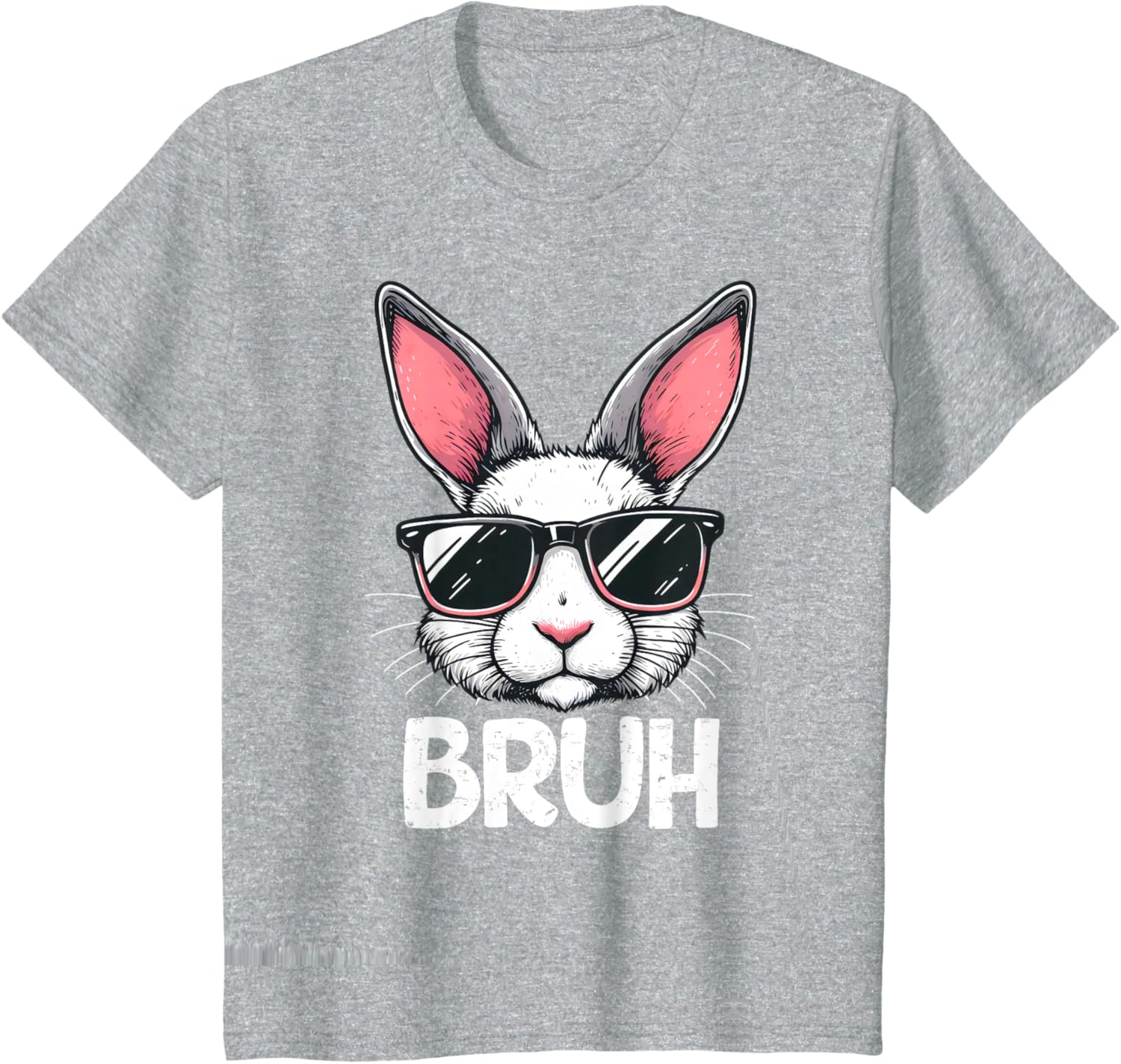 Bruh Easter Day Bunny Spring Easter Eggs Hunting Boys Kids T-Shirt