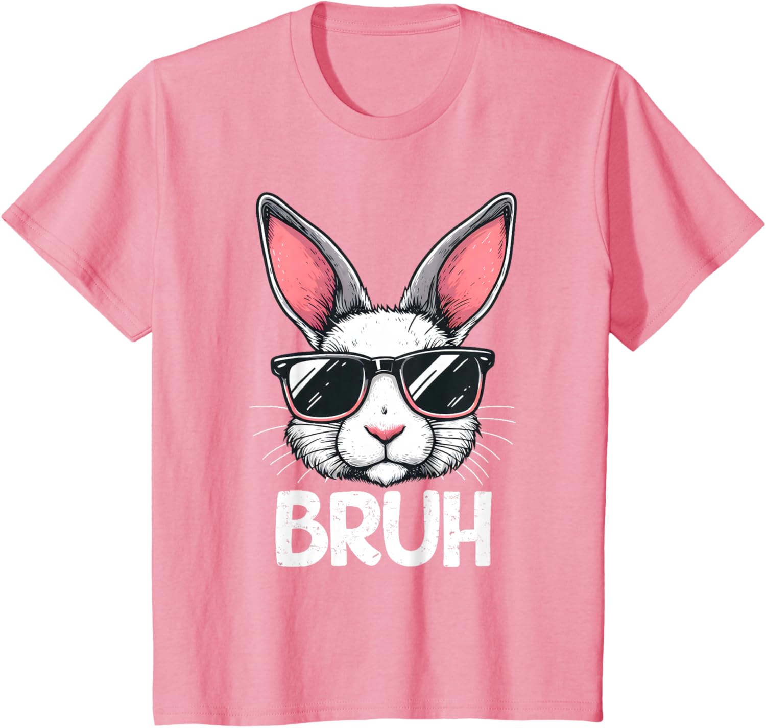 Bruh Easter Day Bunny Spring Easter Eggs Hunting Boys Kids T-Shirt