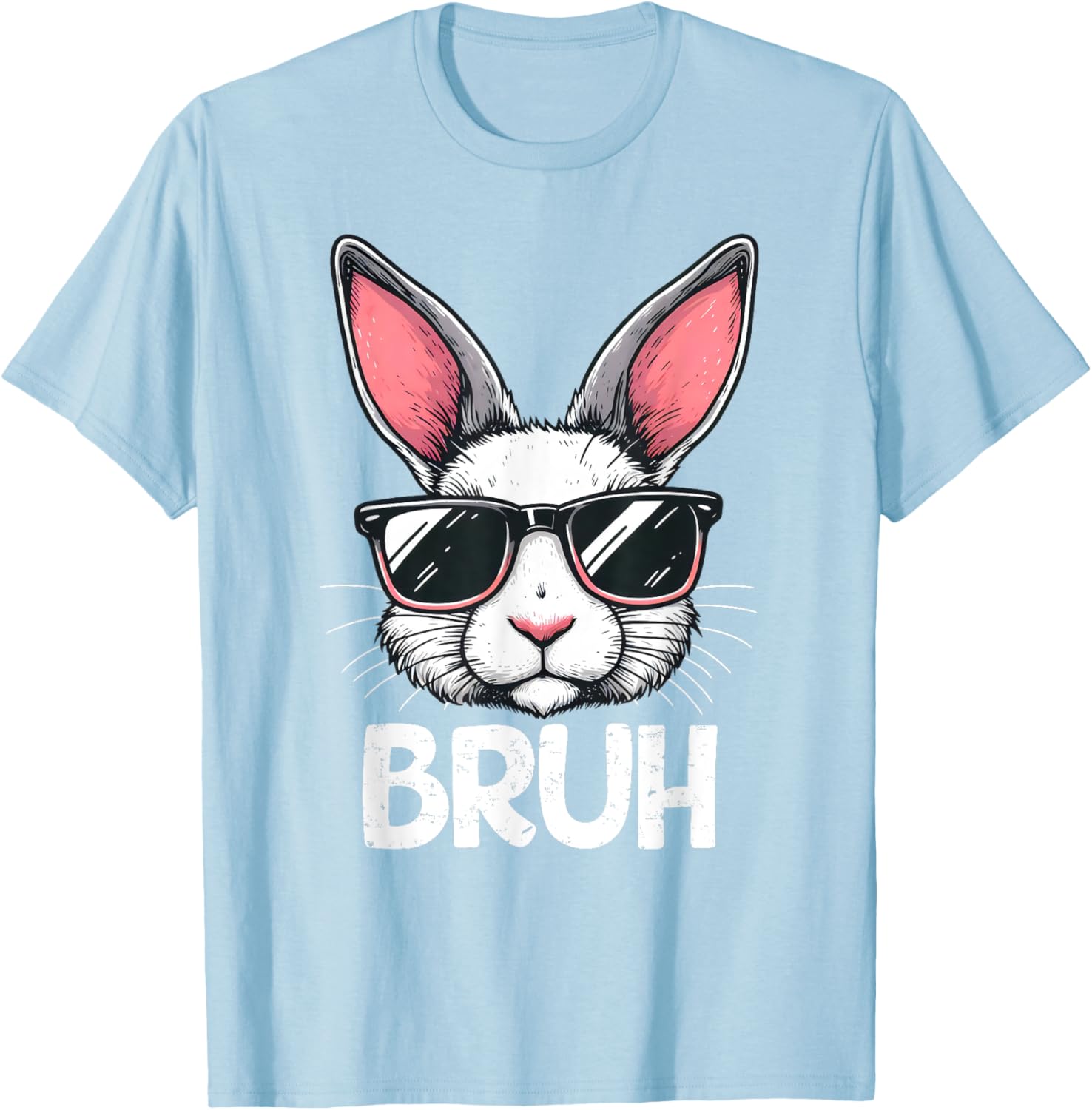 Bruh Easter Day Bunny Spring Easter Eggs Hunting Boys Kids T-Shirt