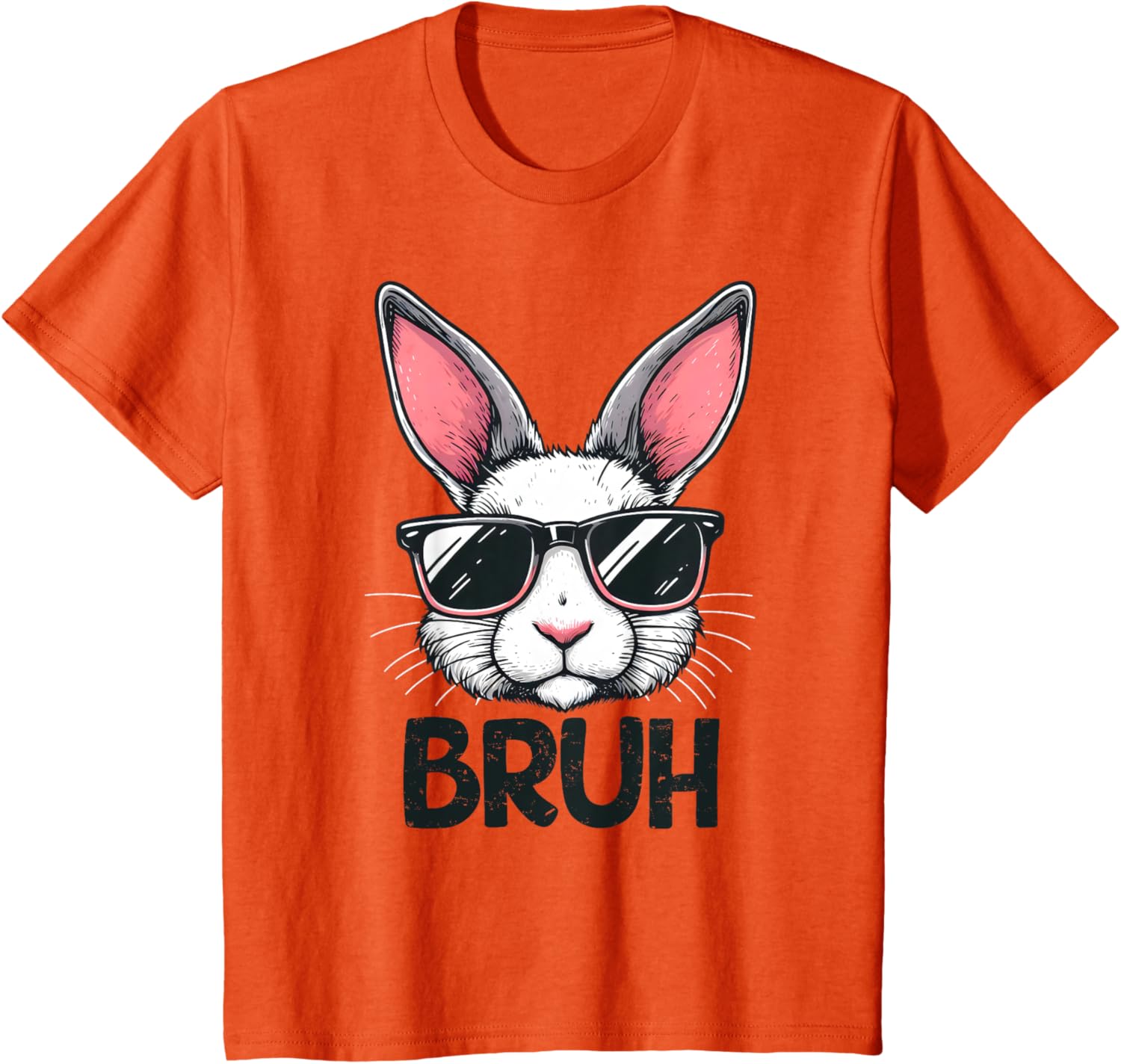 Bruh Easter Day Bunny Spring Easter Eggs Hunting Boys Kids T-Shirt