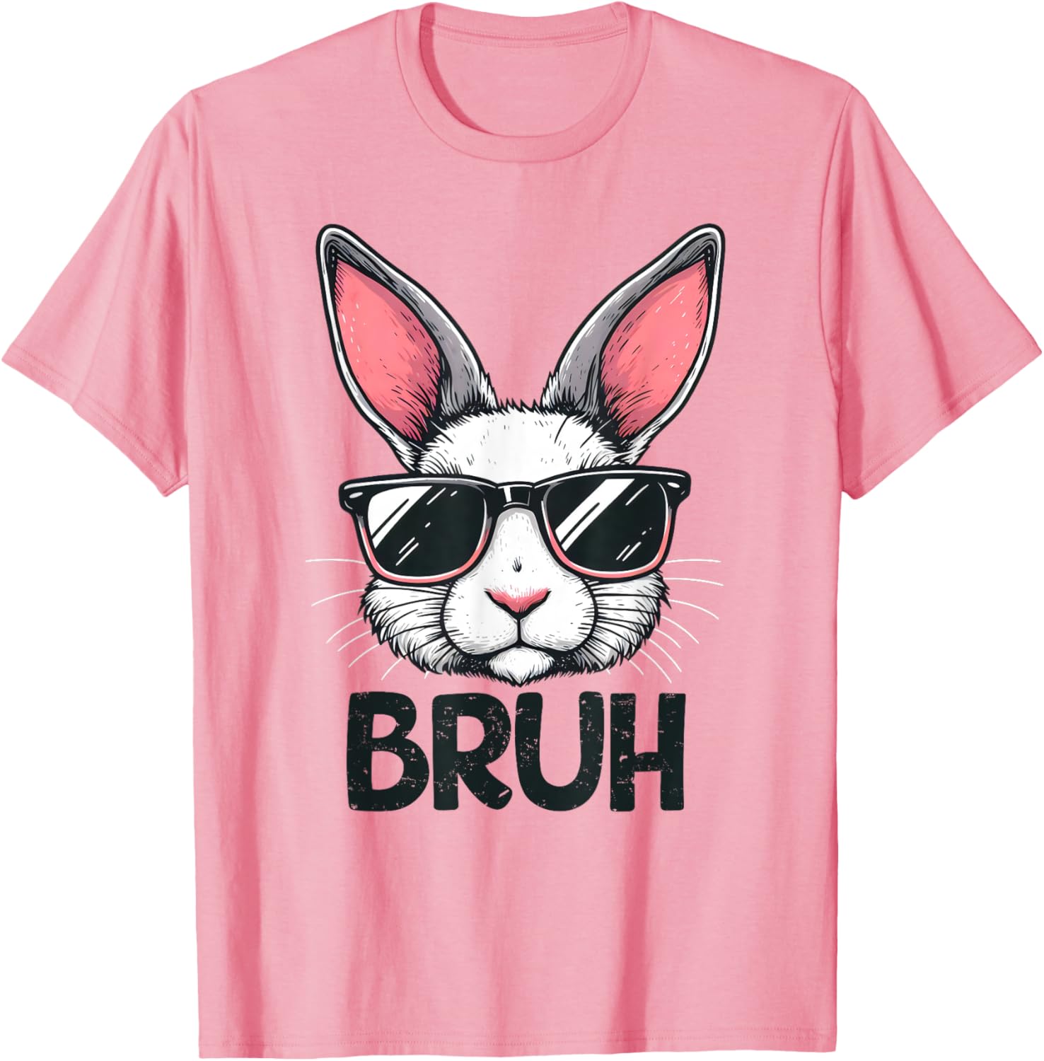 Bruh Easter Day Bunny Spring Easter Eggs Hunting Boys Kids T-Shirt