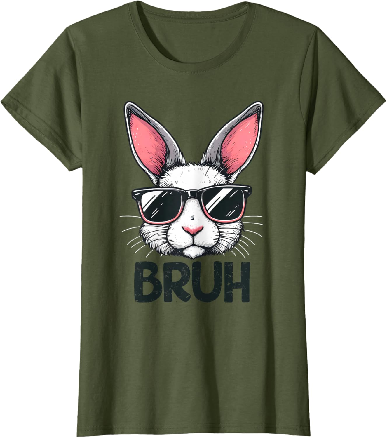 Bruh Easter Day Bunny Spring Easter Eggs Hunting Boys Kids T-Shirt