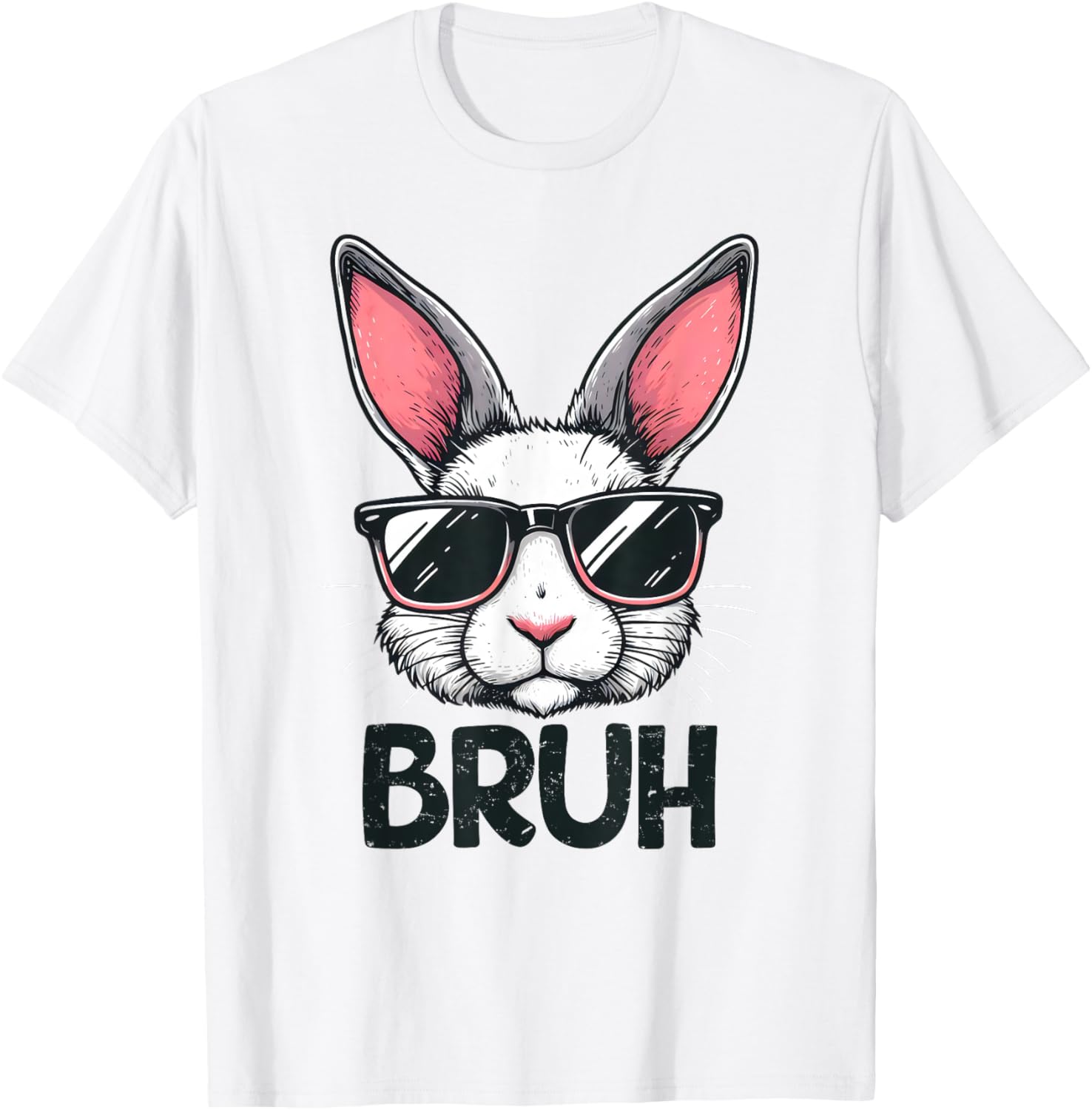 Bruh Easter Day Bunny Spring Easter Eggs Hunting Boys Kids T-Shirt