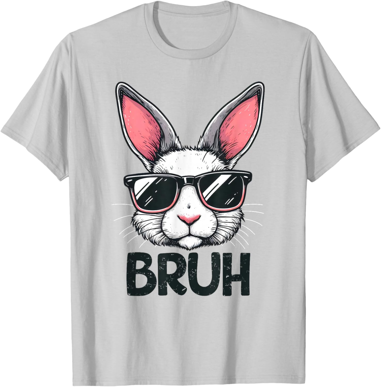 Bruh Easter Day Bunny Spring Easter Eggs Hunting Boys Kids T-Shirt