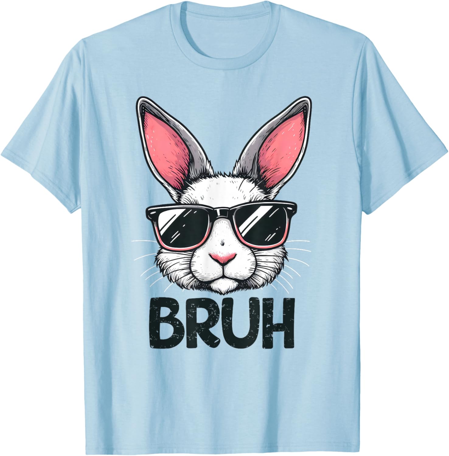 Bruh Easter Day Bunny Spring Easter Eggs Hunting Boys Kids T-Shirt