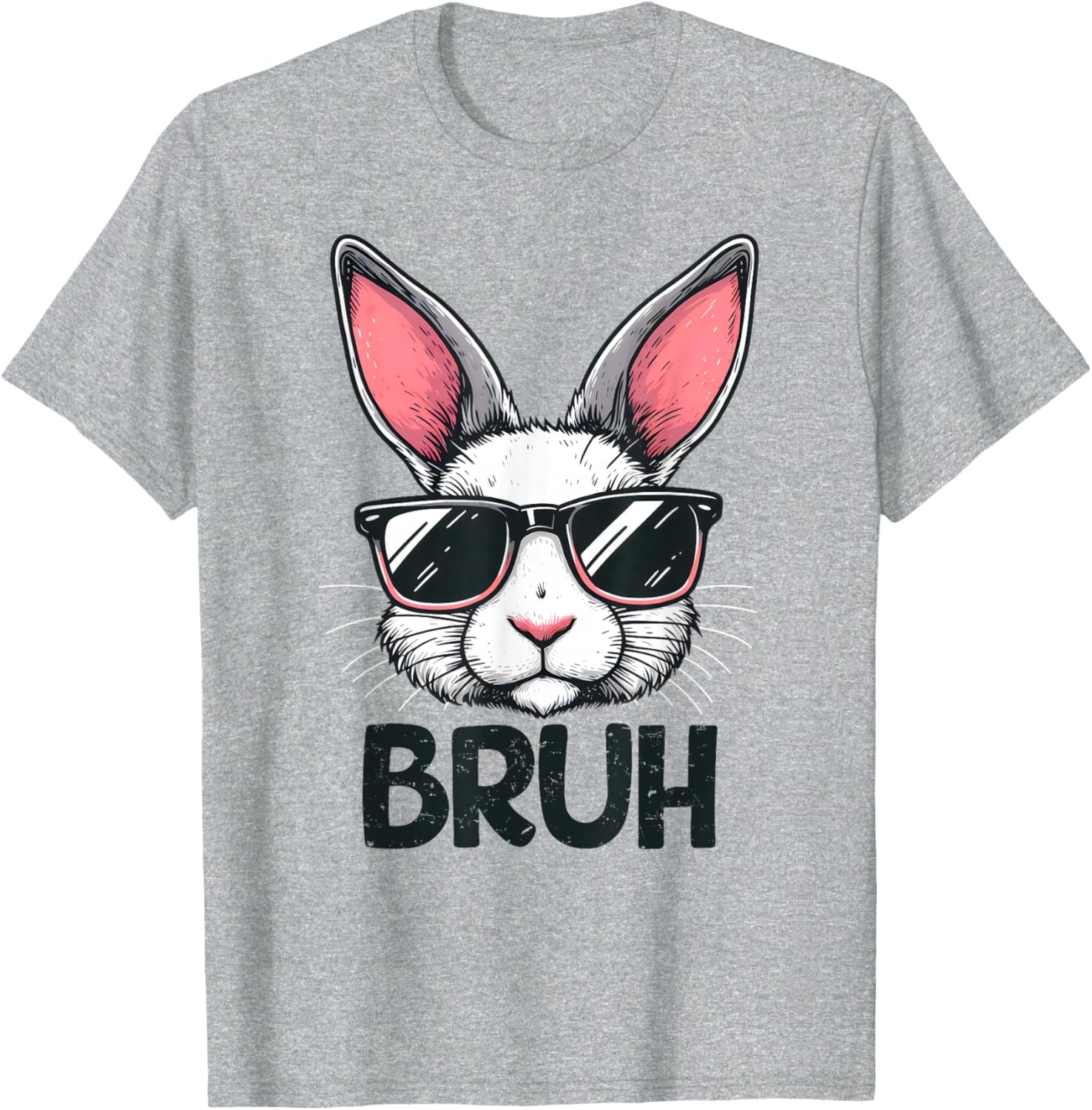 Bruh Easter Day Bunny Spring Easter Eggs Hunting Boys Kids T-Shirt