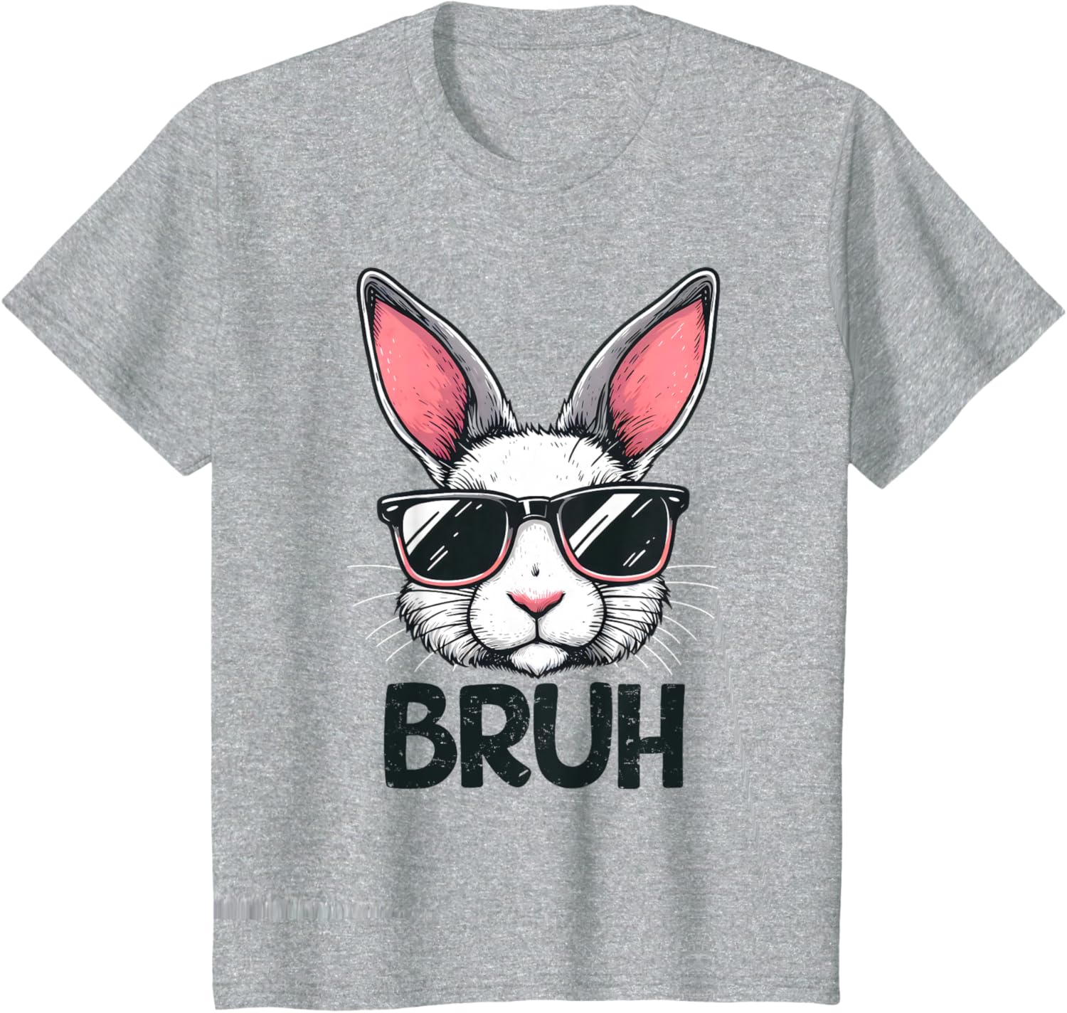 Bruh Easter Day Bunny Spring Easter Eggs Hunting Boys Kids T-Shirt