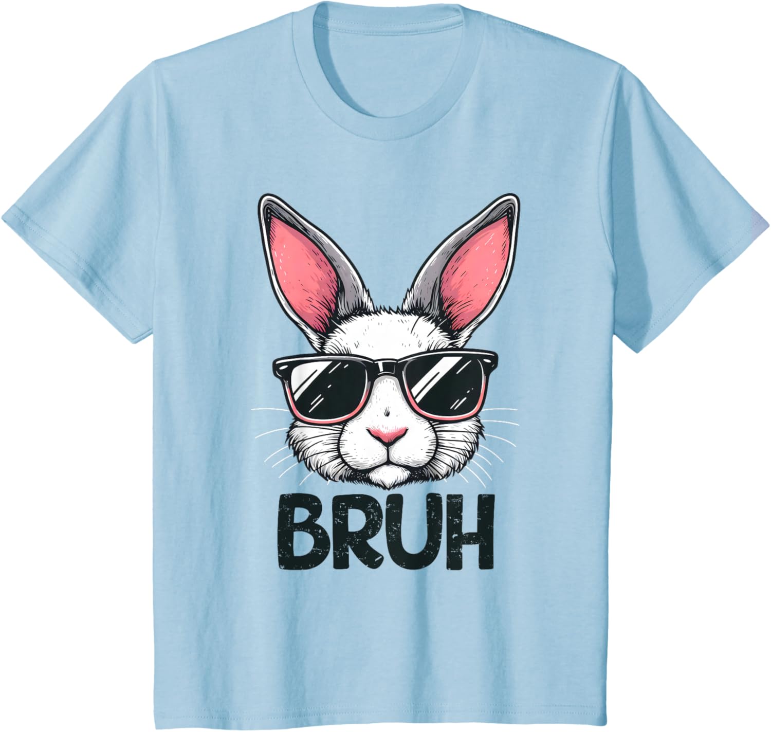 Bruh Easter Day Bunny Spring Easter Eggs Hunting Boys Kids T-Shirt