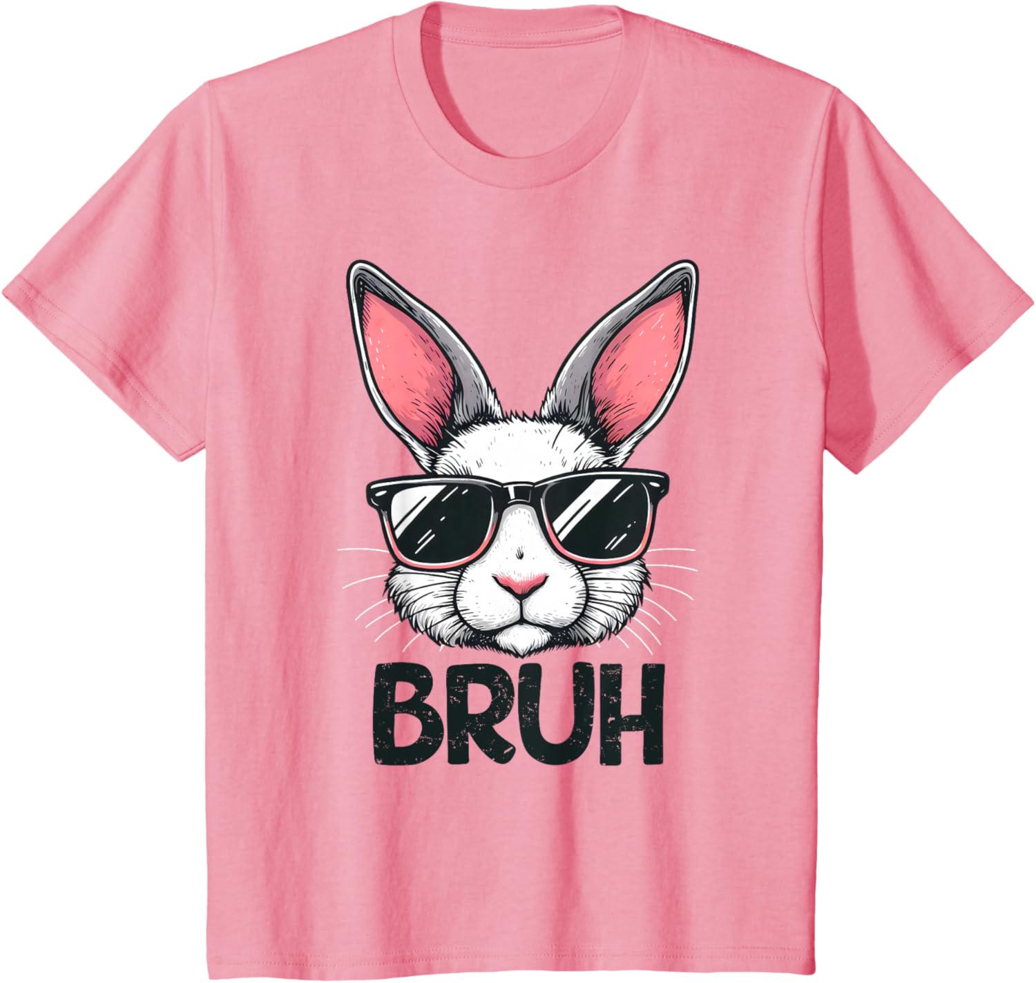 Bruh Easter Day Bunny Spring Easter Eggs Hunting Boys Kids T-Shirt