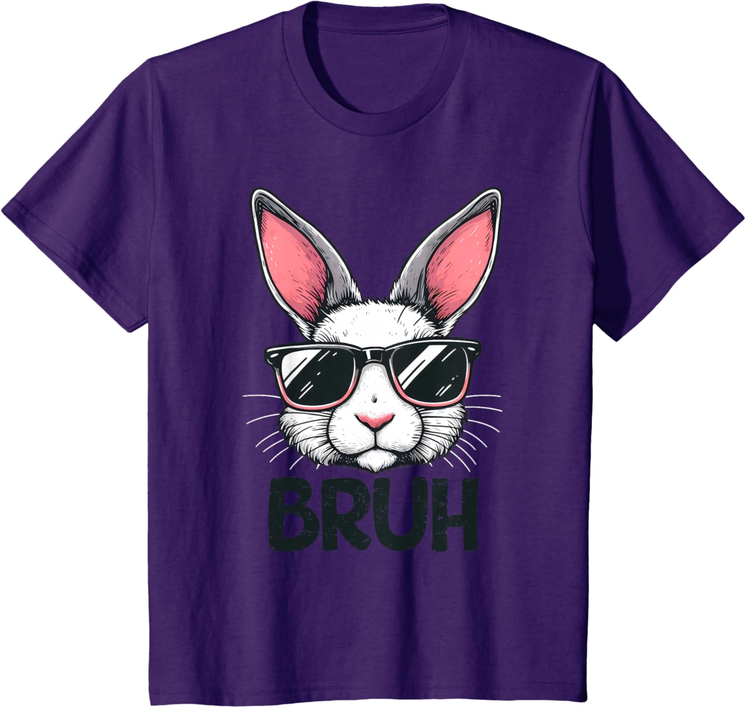 Bruh Easter Day Bunny Spring Easter Eggs Hunting Boys Kids T-Shirt