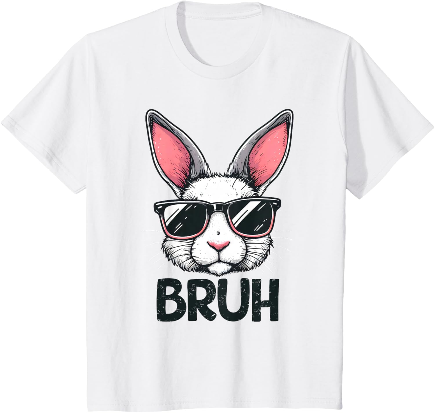 Bruh Easter Day Bunny Spring Easter Eggs Hunting Boys Kids T-Shirt