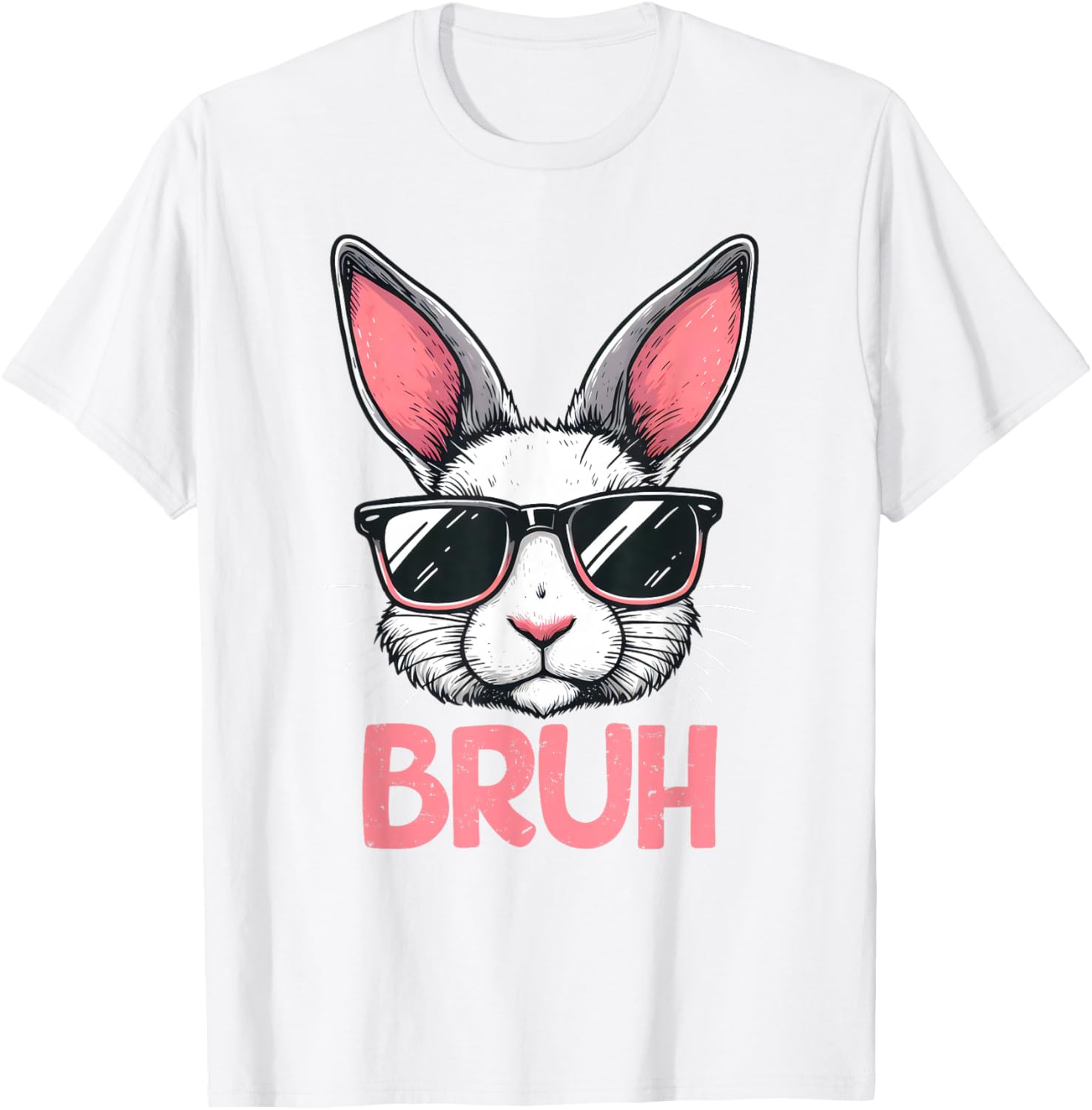 Bruh Easter Day Bunny Spring Easter Eggs Hunting Boys Kids T-Shirt