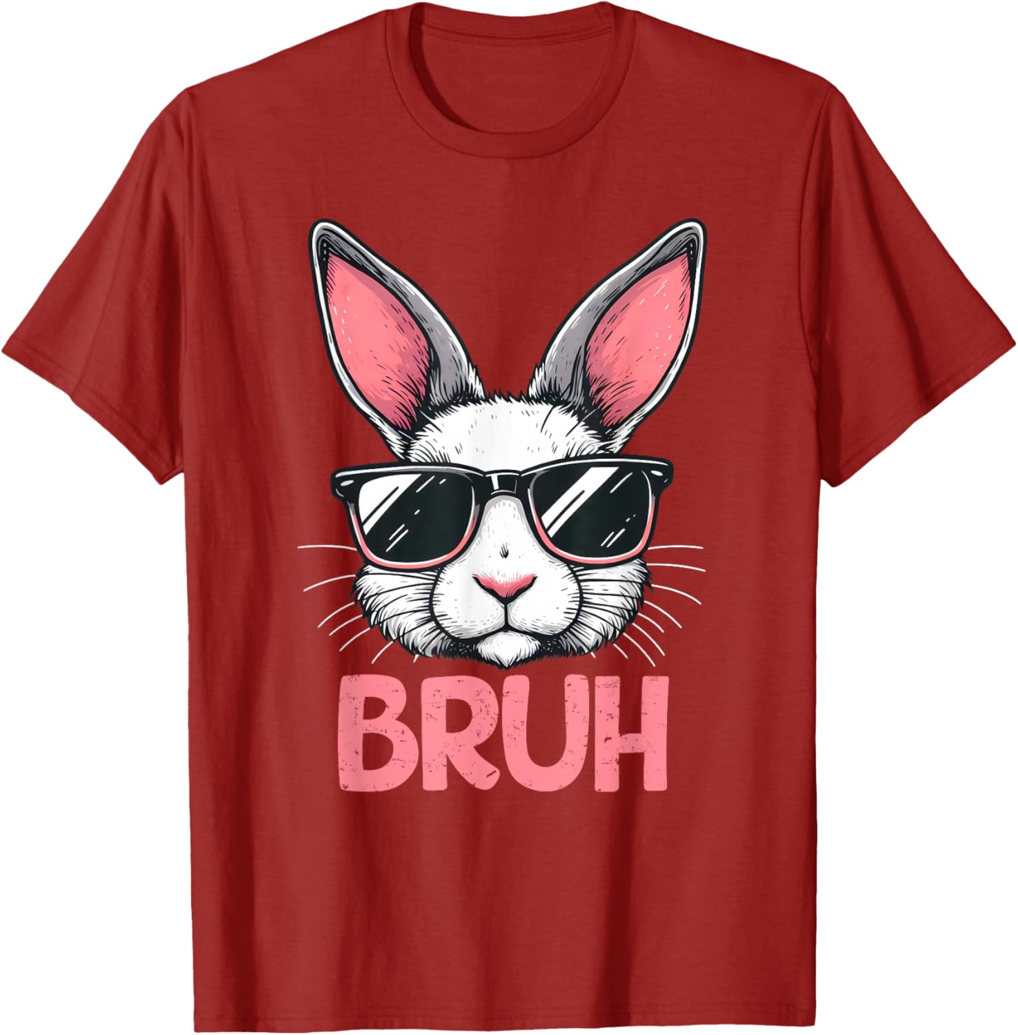 Bruh Easter Day Bunny Spring Easter Eggs Hunting Boys Kids T-Shirt