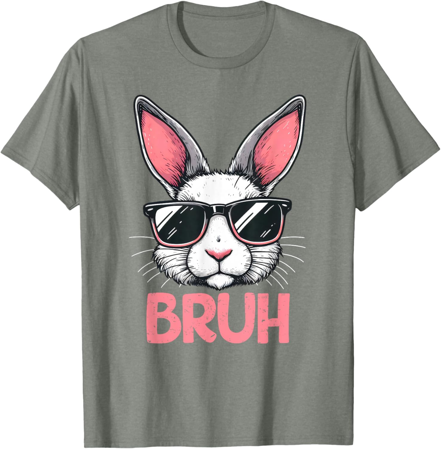 Bruh Easter Day Bunny Spring Easter Eggs Hunting Boys Kids T-Shirt