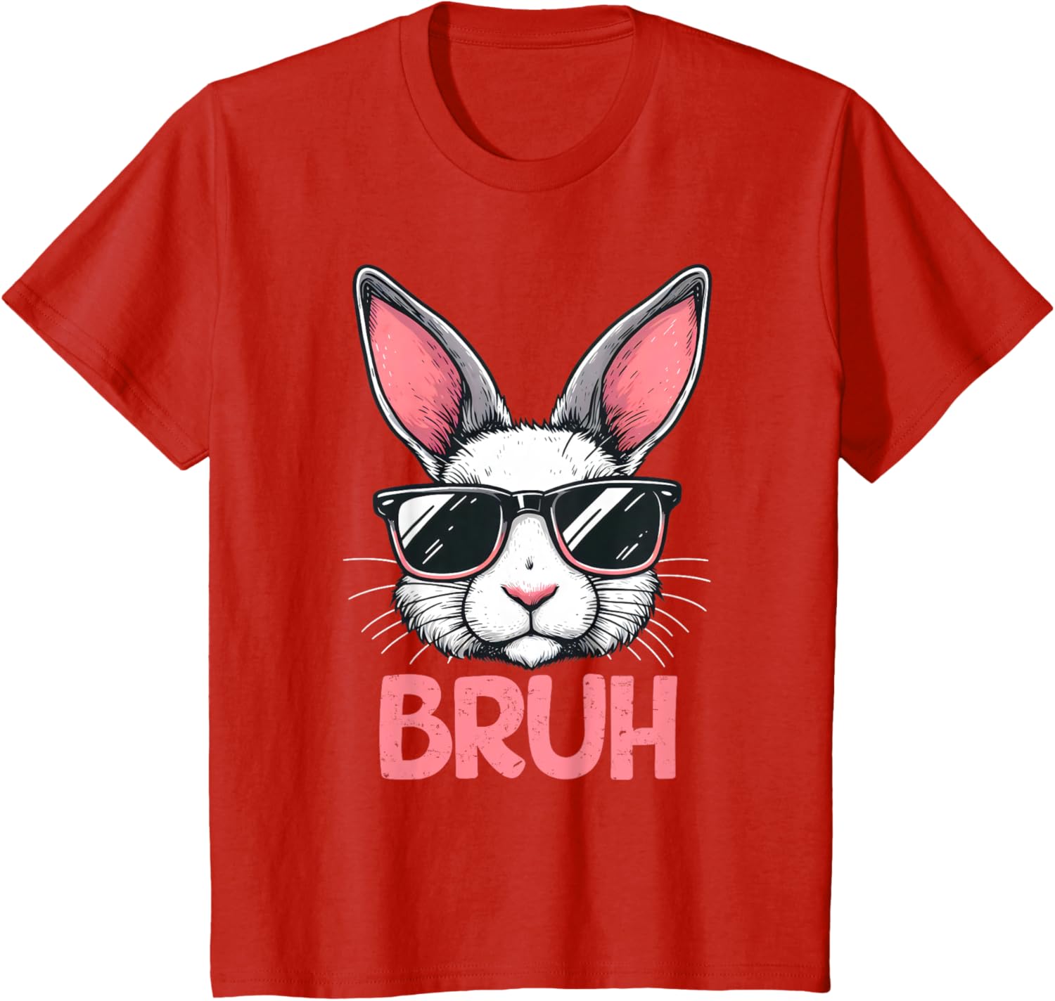 Bruh Easter Day Bunny Spring Easter Eggs Hunting Boys Kids T-Shirt