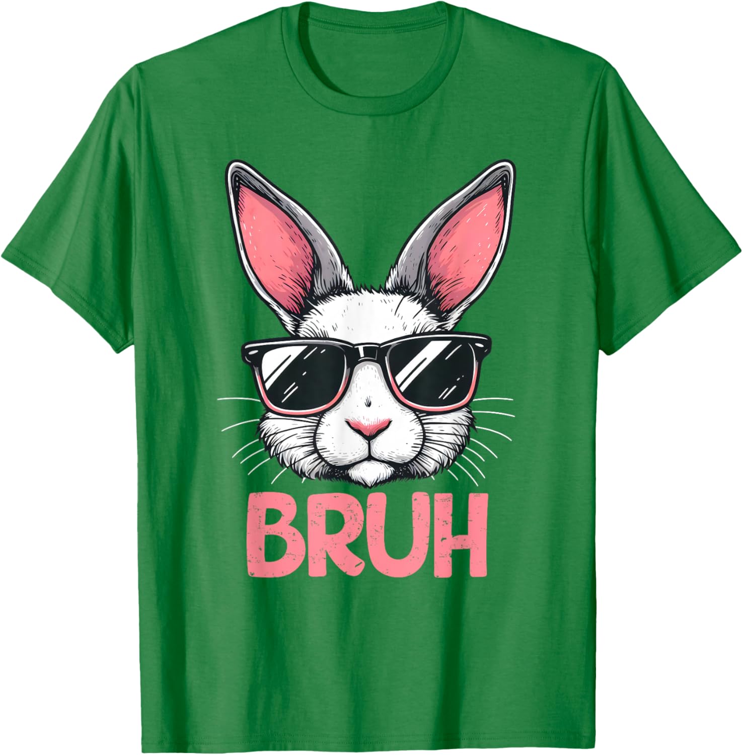 Bruh Easter Day Bunny Spring Easter Eggs Hunting Boys Kids T-Shirt