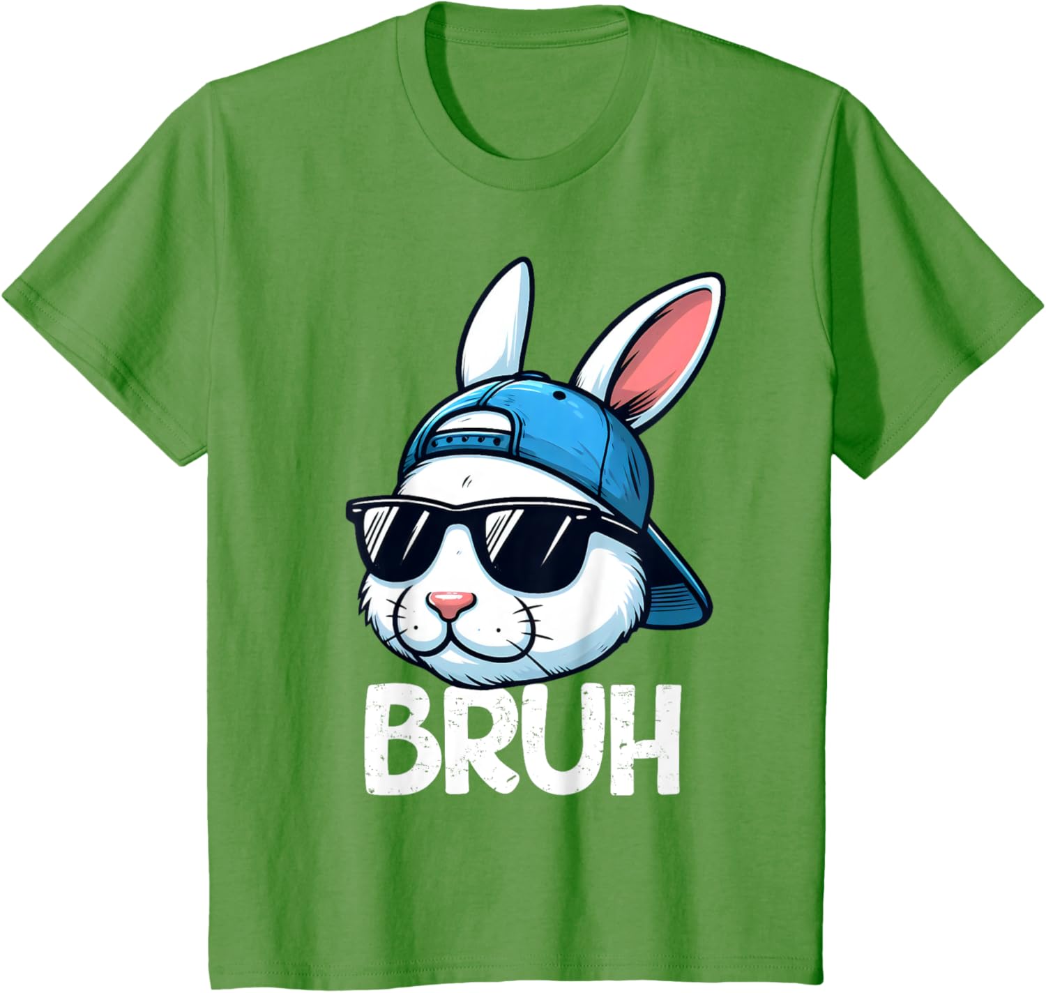 Bruh Easter Day Bunny Spring Easter Eggs Hunting Boys Kids T-Shirt